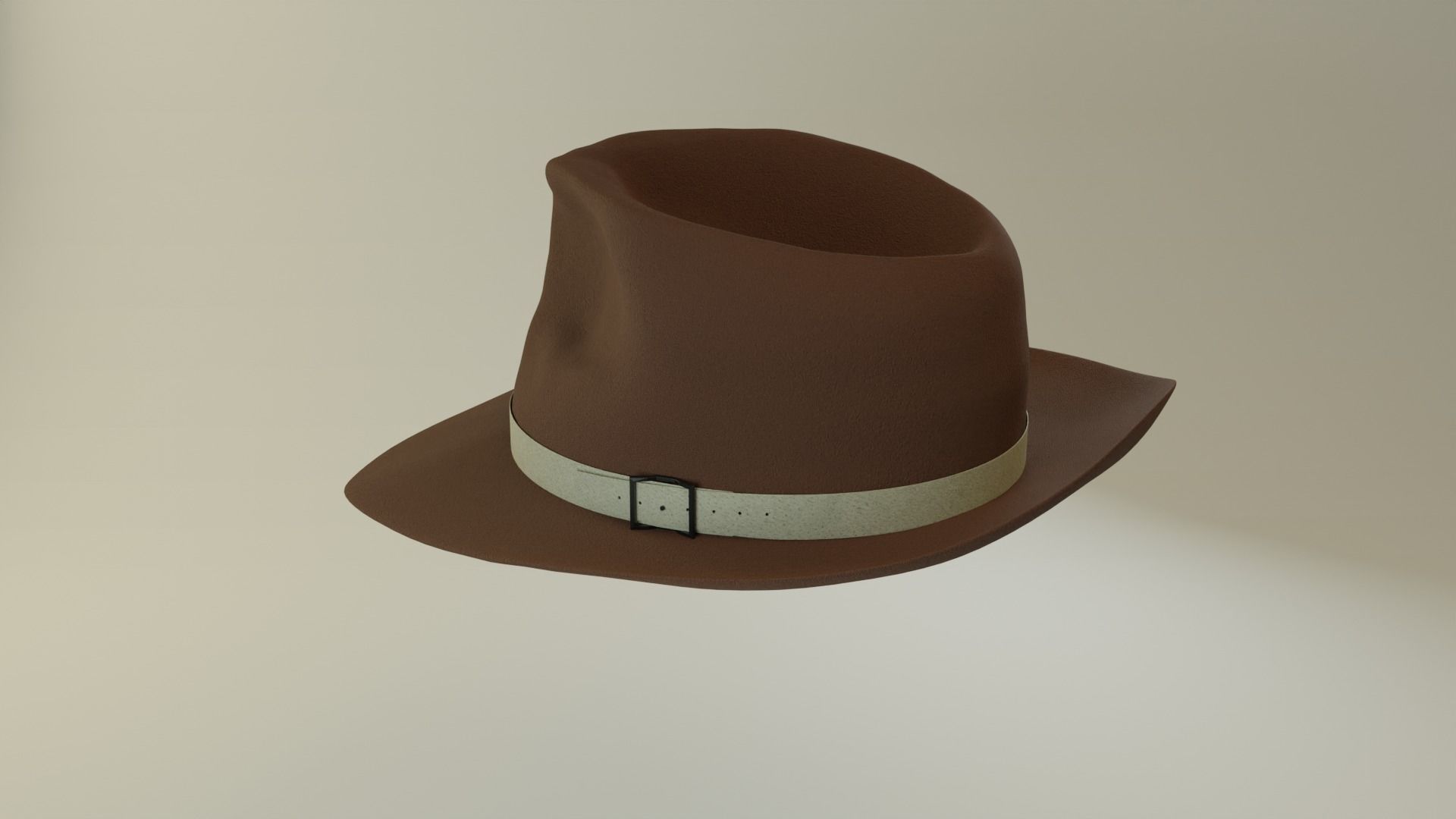 Rim Hat Low-poly 3D model Free 3D model_4