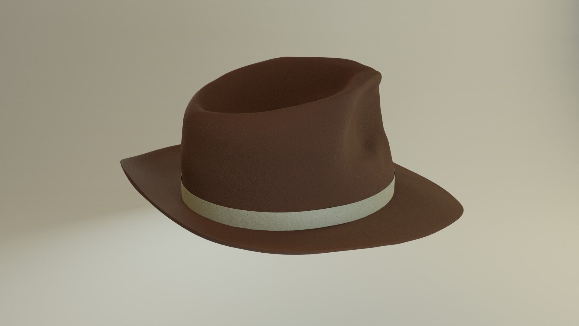 Rim Hat Low-poly 3D model Free 3D model_3
