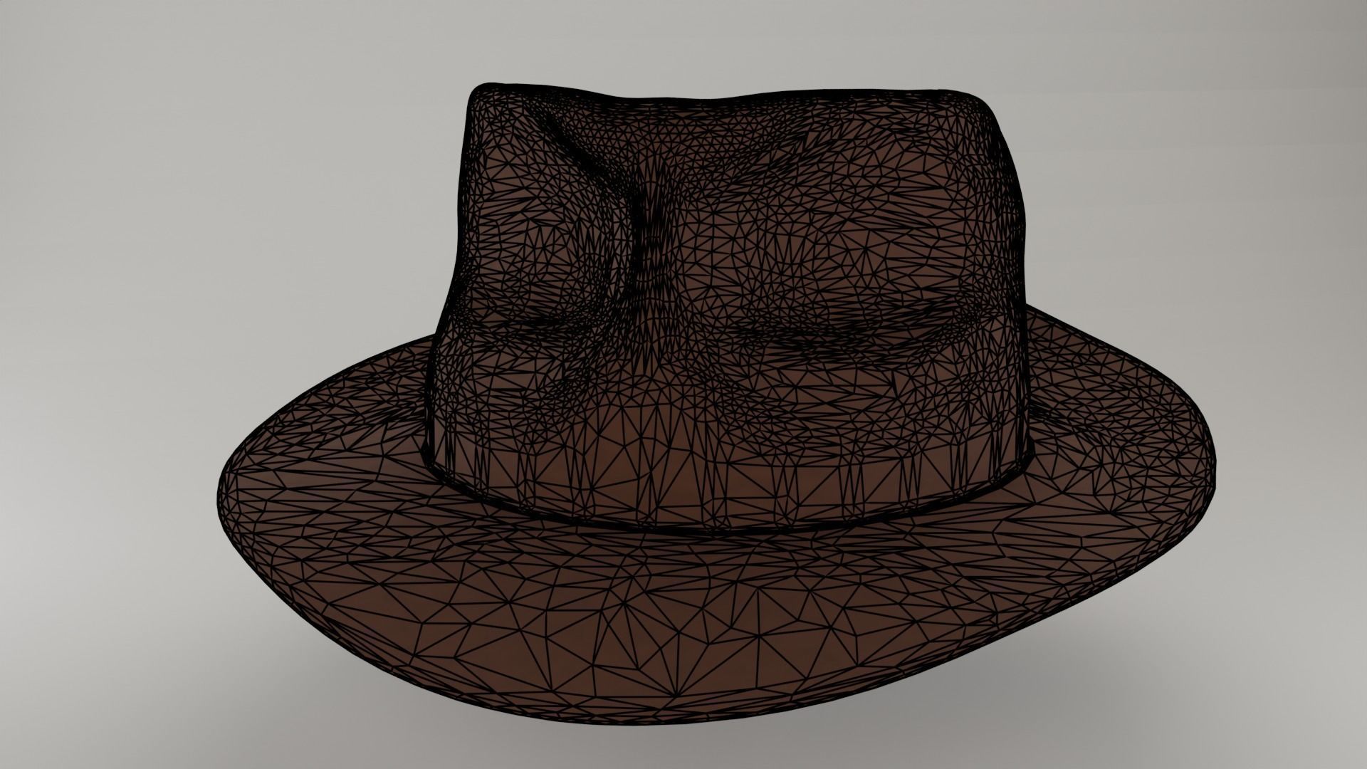 Rim Hat Low-poly 3D model Free 3D model_8