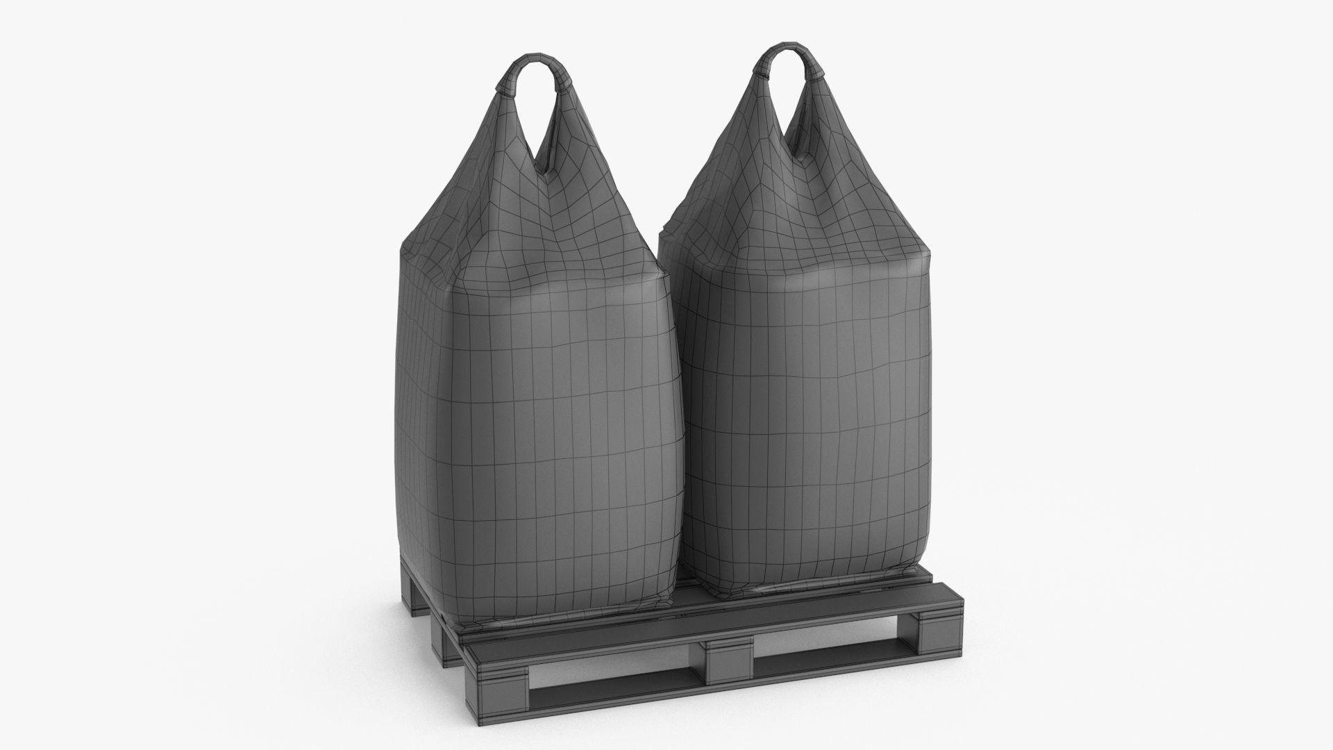 Bulk Bag Low-poly 3D model_15