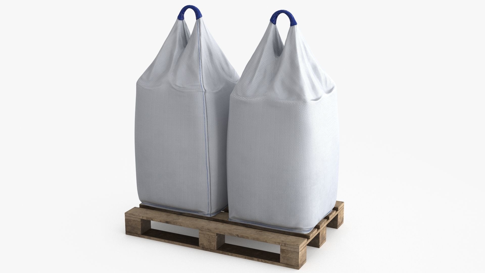 Bulk Bag Low-poly 3D model_4