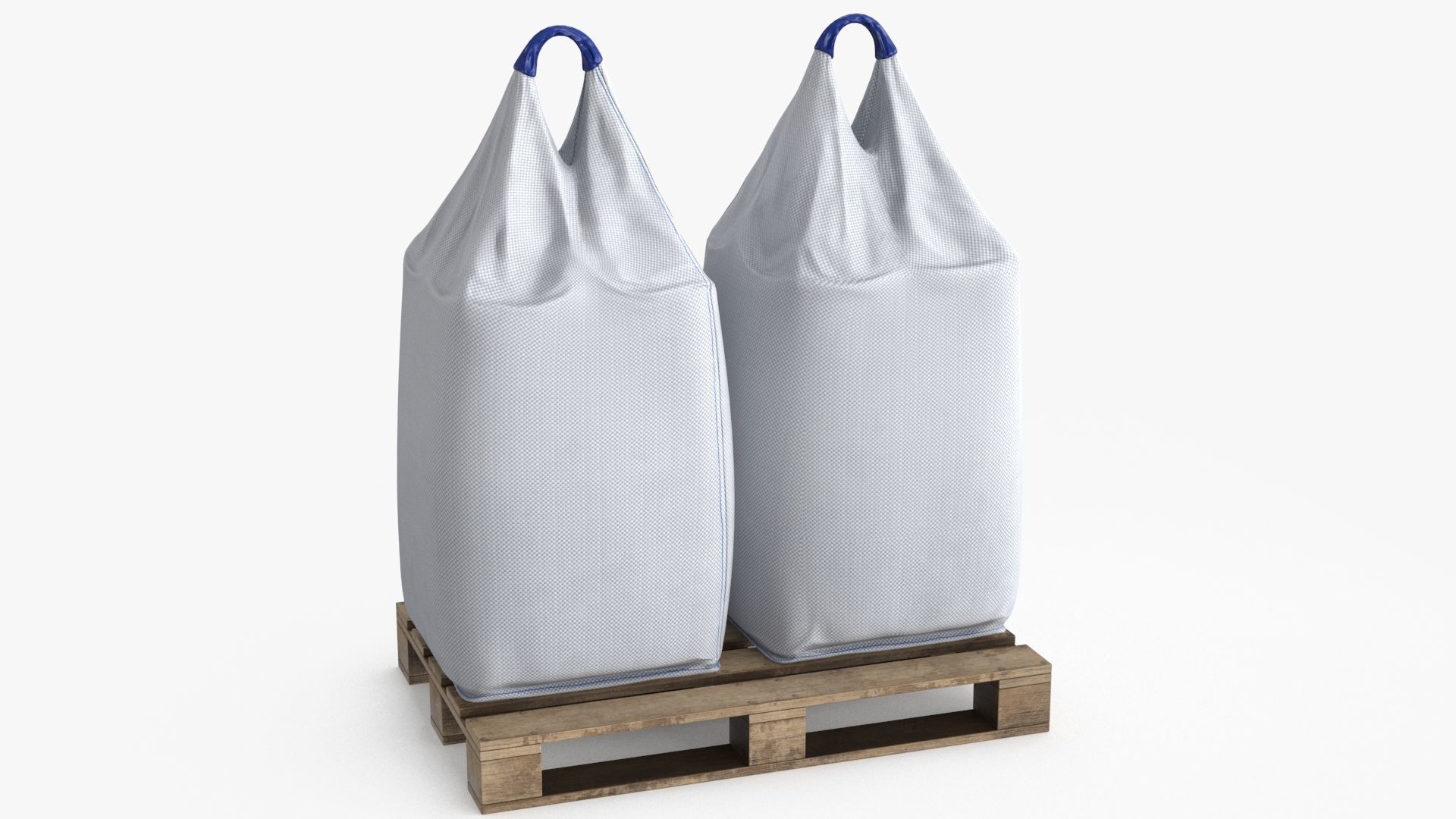 Bulk Bag Low-poly 3D model_7