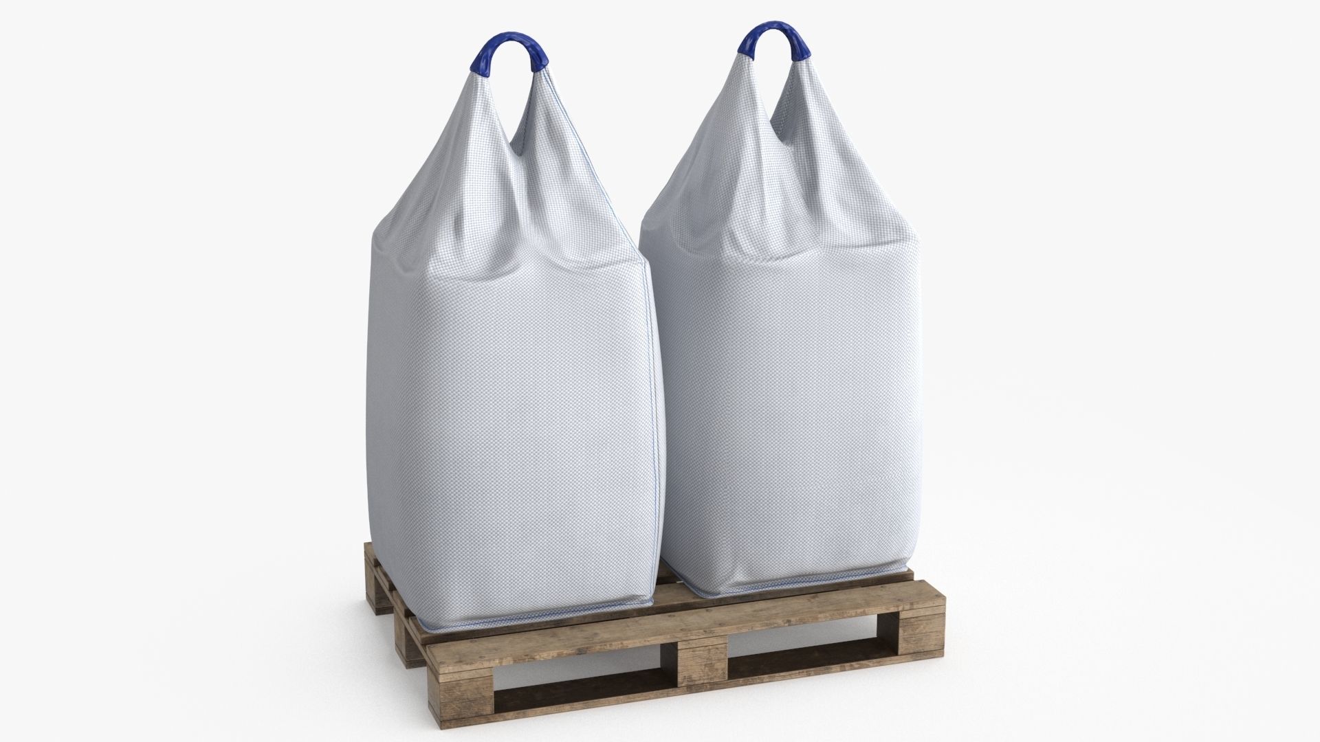 Bulk Bag Low-poly 3D model_2