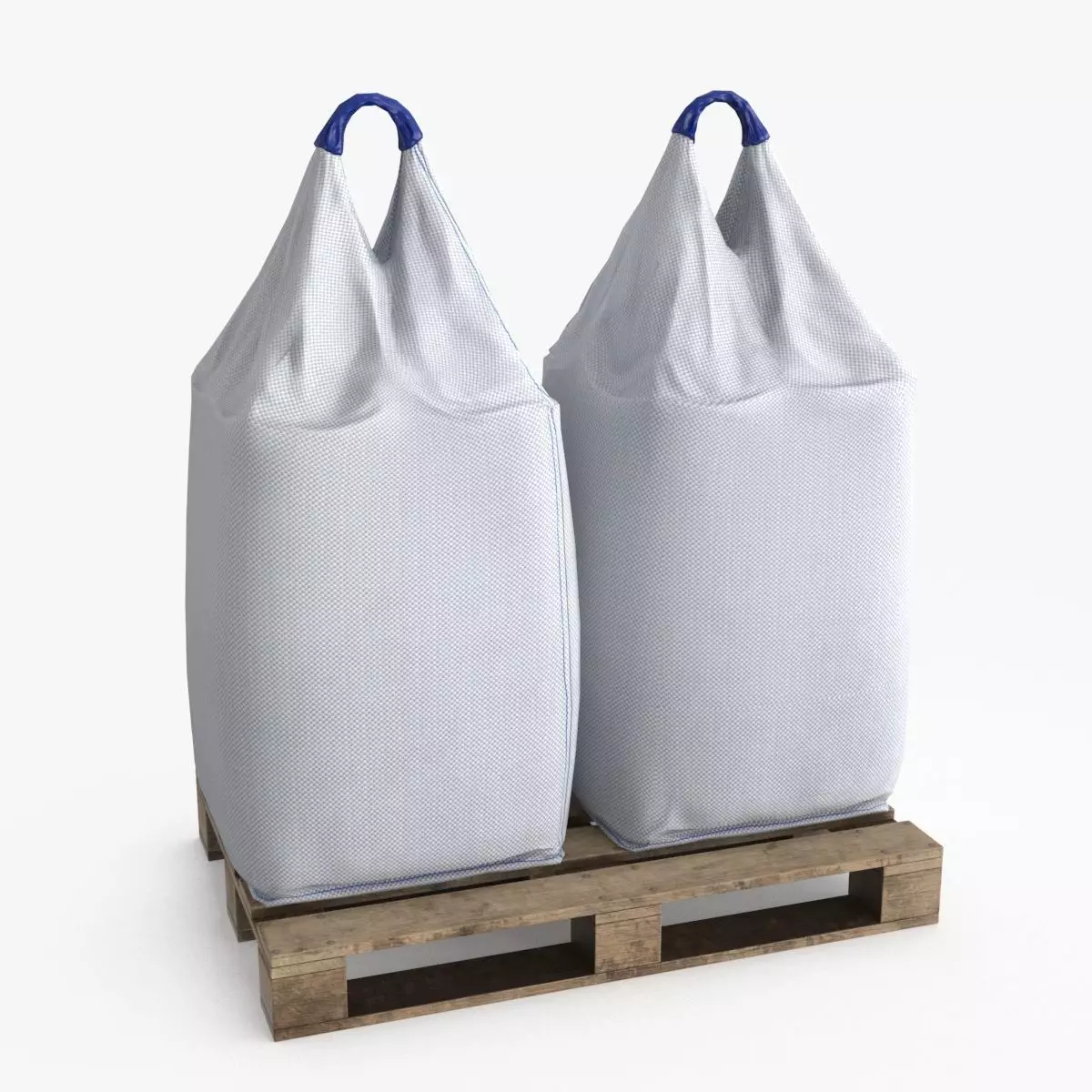 Bulk Bag Low-poly 3D model_0