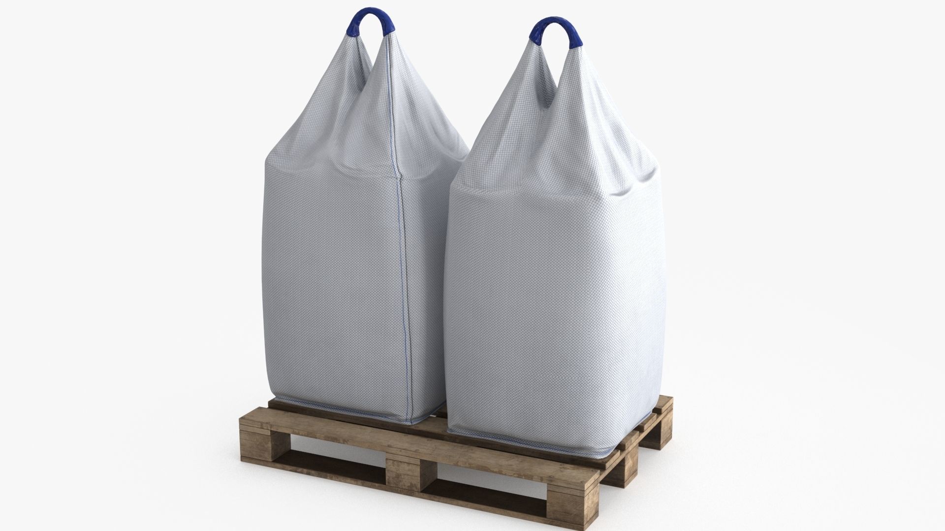 Bulk Bag Low-poly 3D model_8