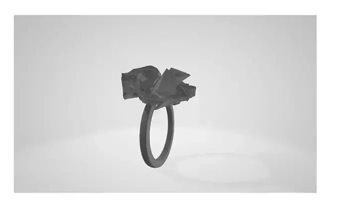 Ring Crumpled Paper 3D print model