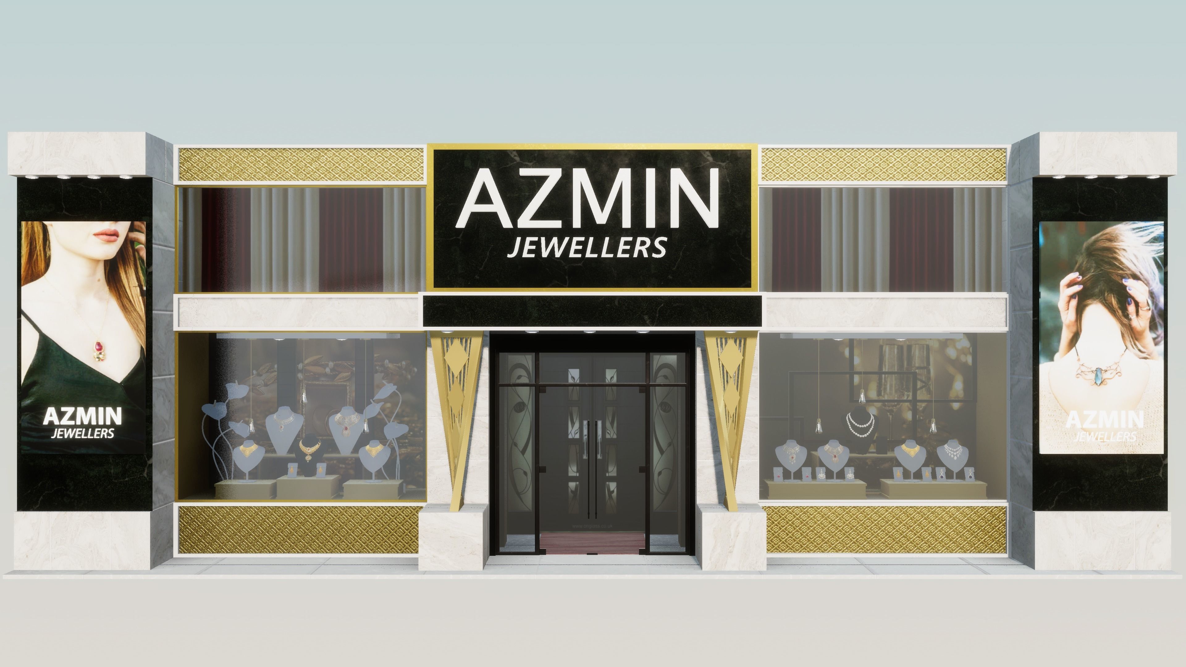 Store Front Pack 2 Low-poly 3D model_2