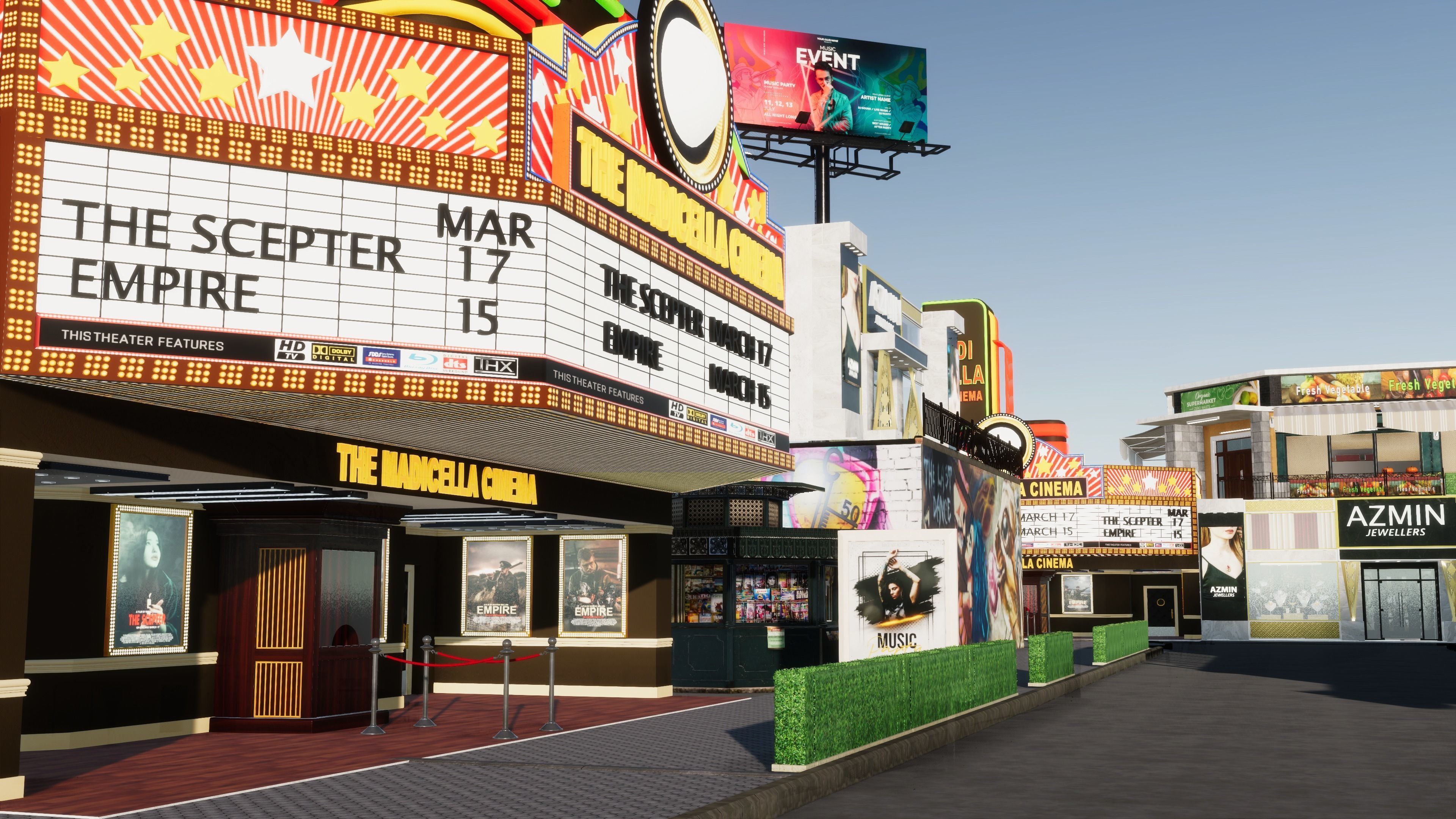 Store Front Pack 2 Low-poly 3D model_10