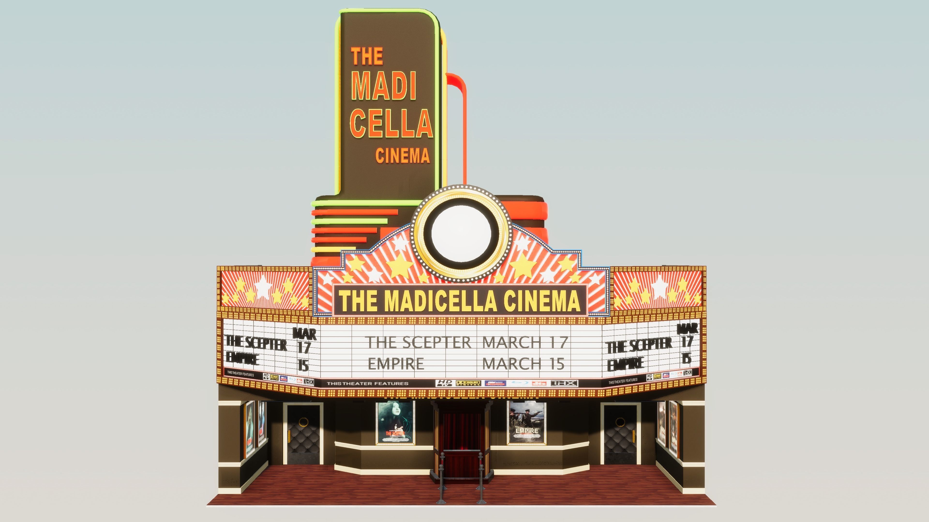 Store Front Pack 2 Low-poly 3D model_4