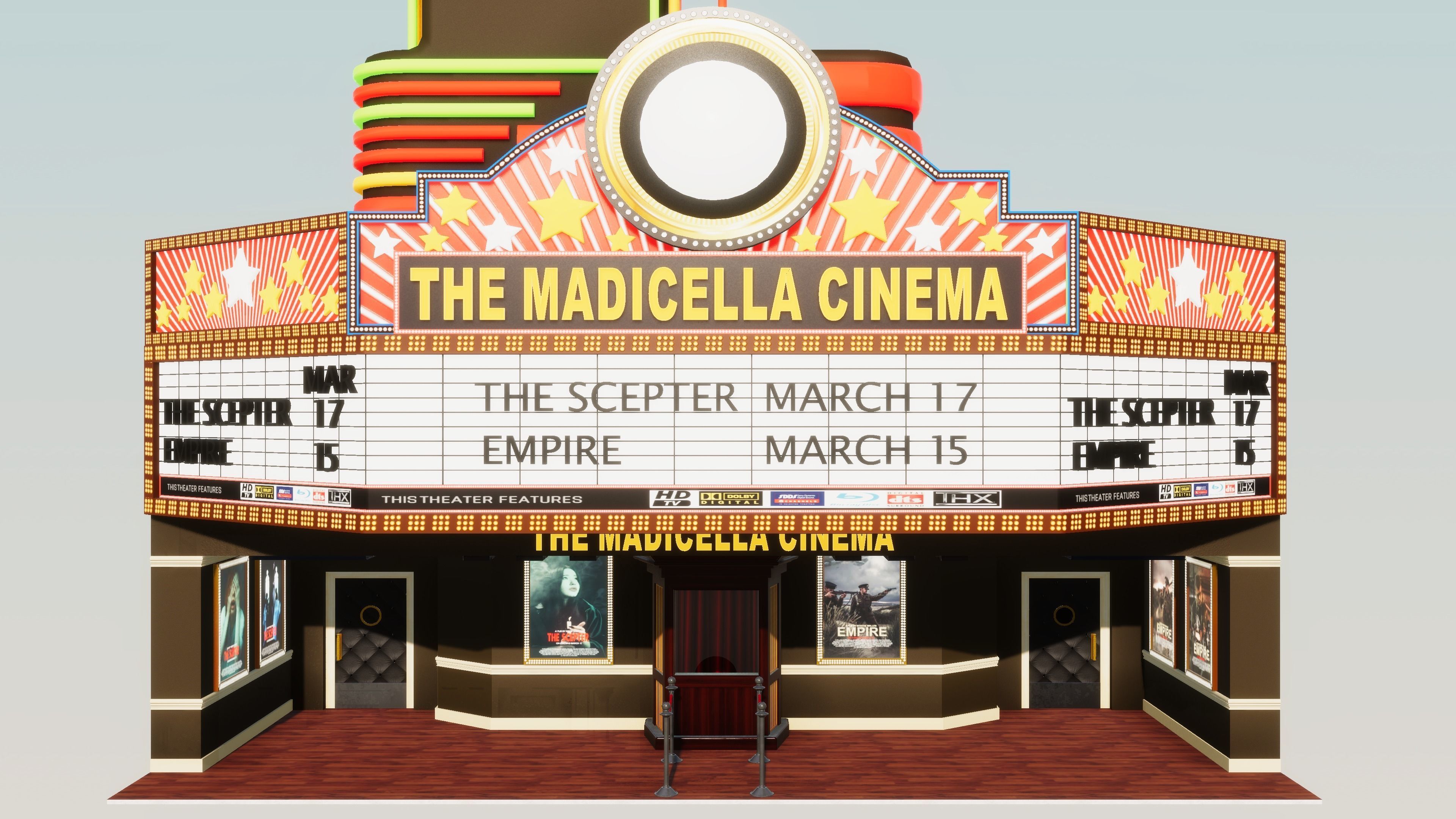 Store Front Pack 2 Low-poly 3D model_5