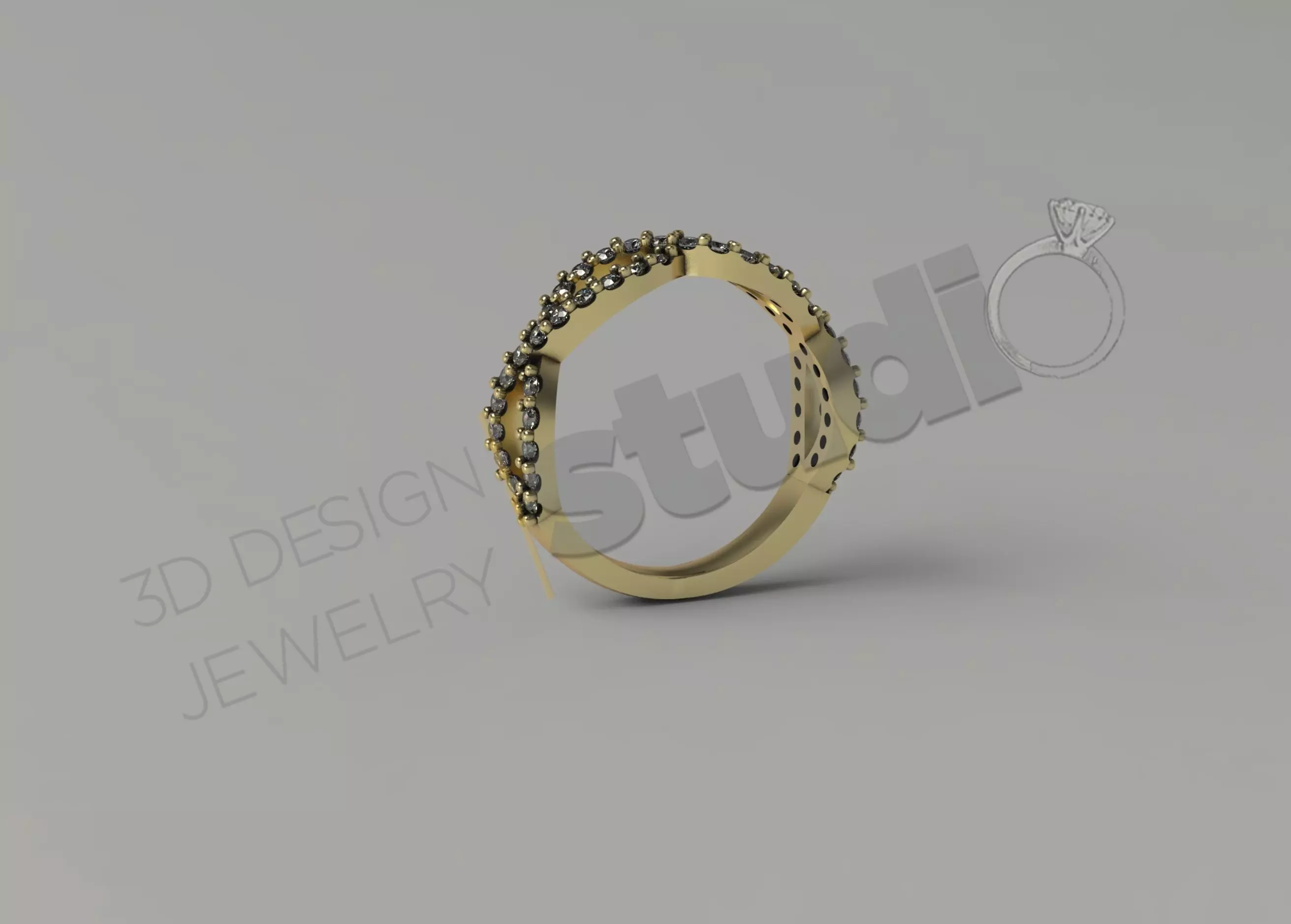 Ring luxury design model 3D print model_0