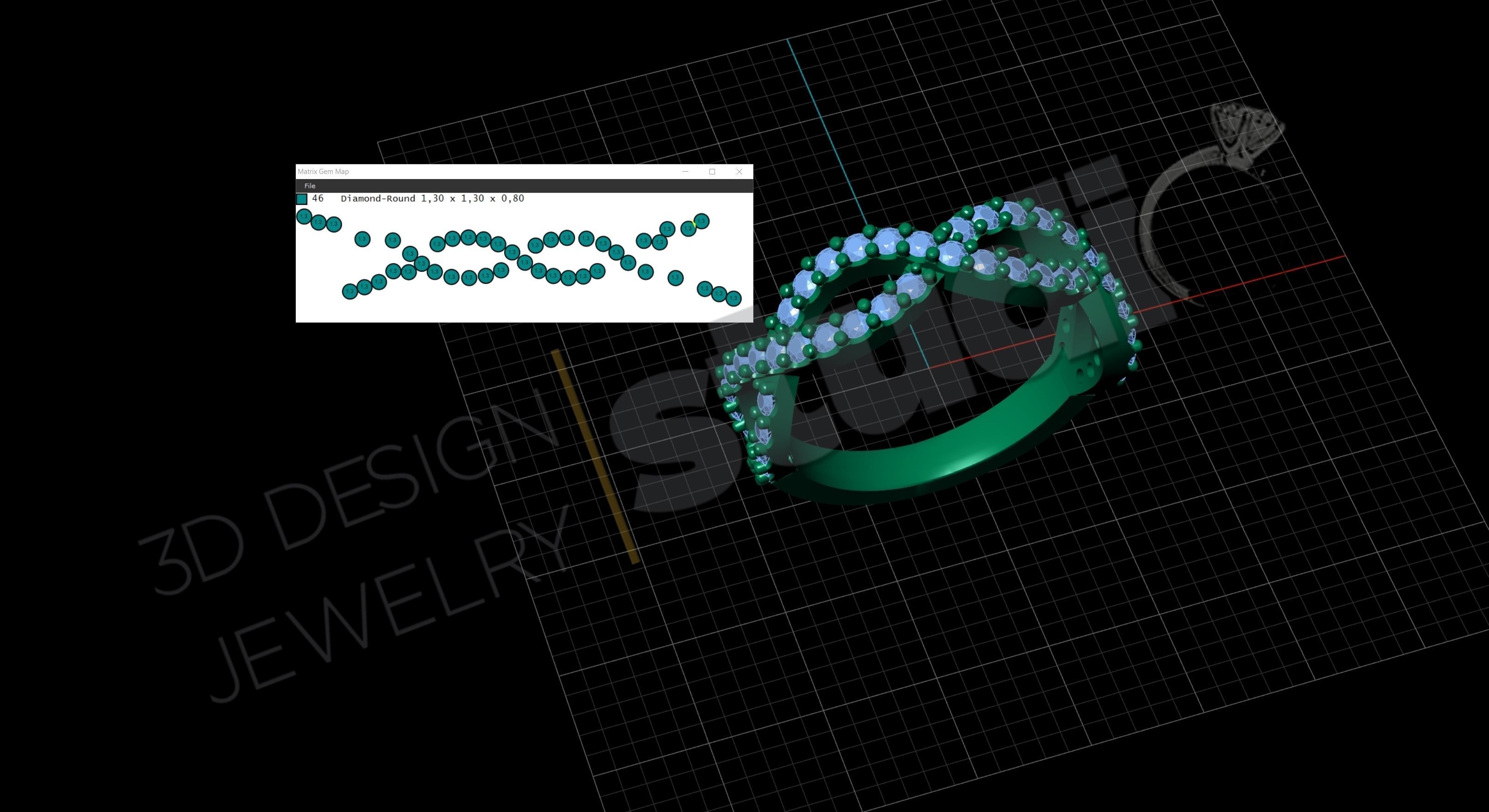 Ring luxury design model 3D print model_4