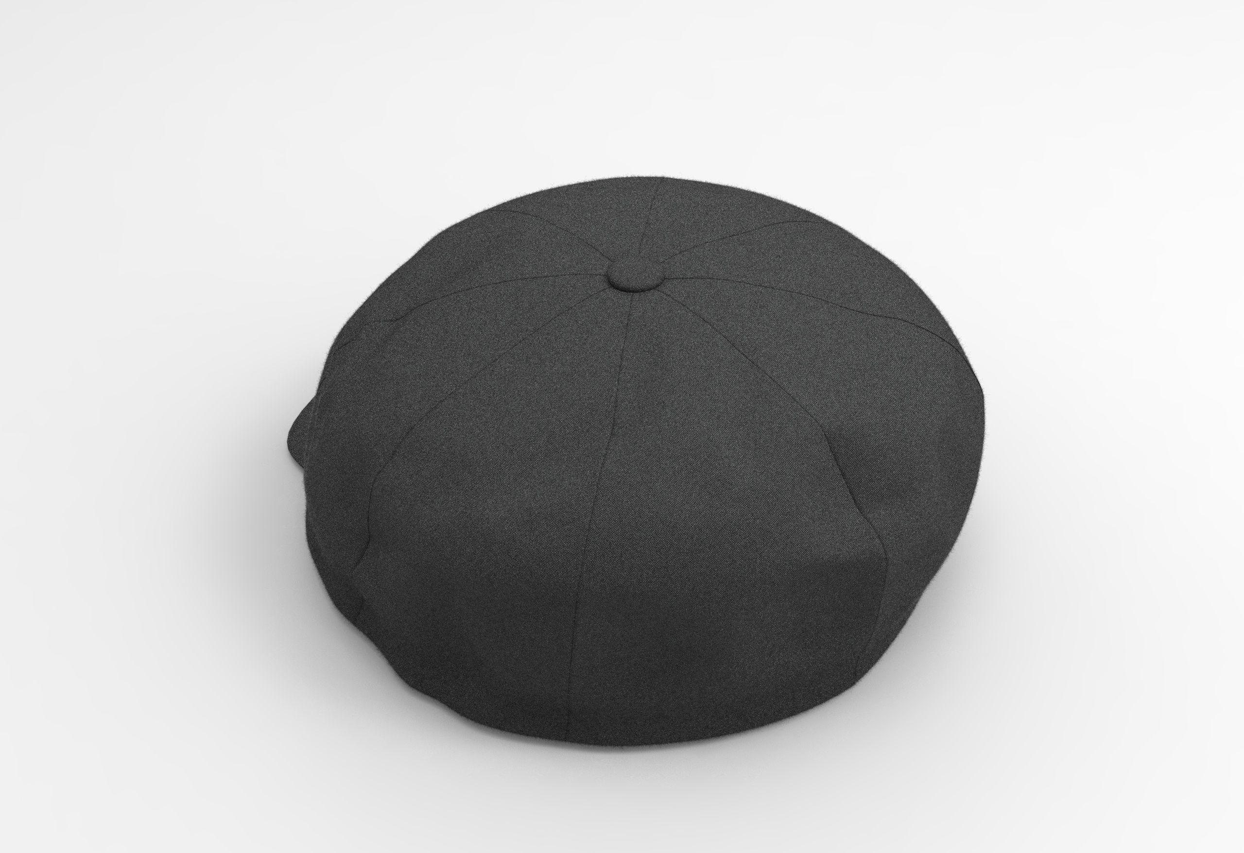 Peaked Cap Low-poly 3D model_3