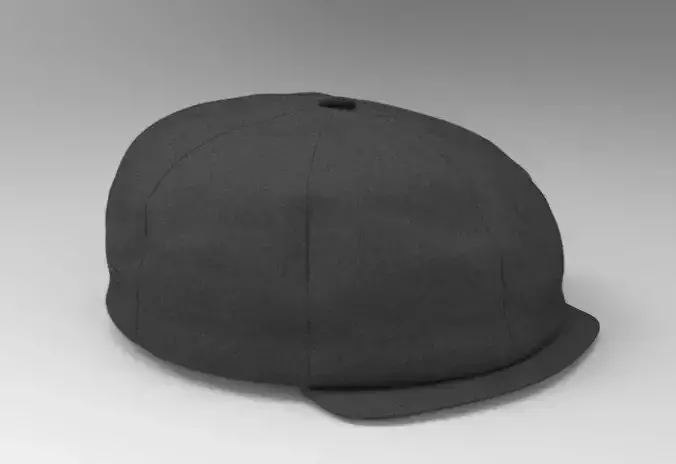 Peaked Cap Low-poly 3D model