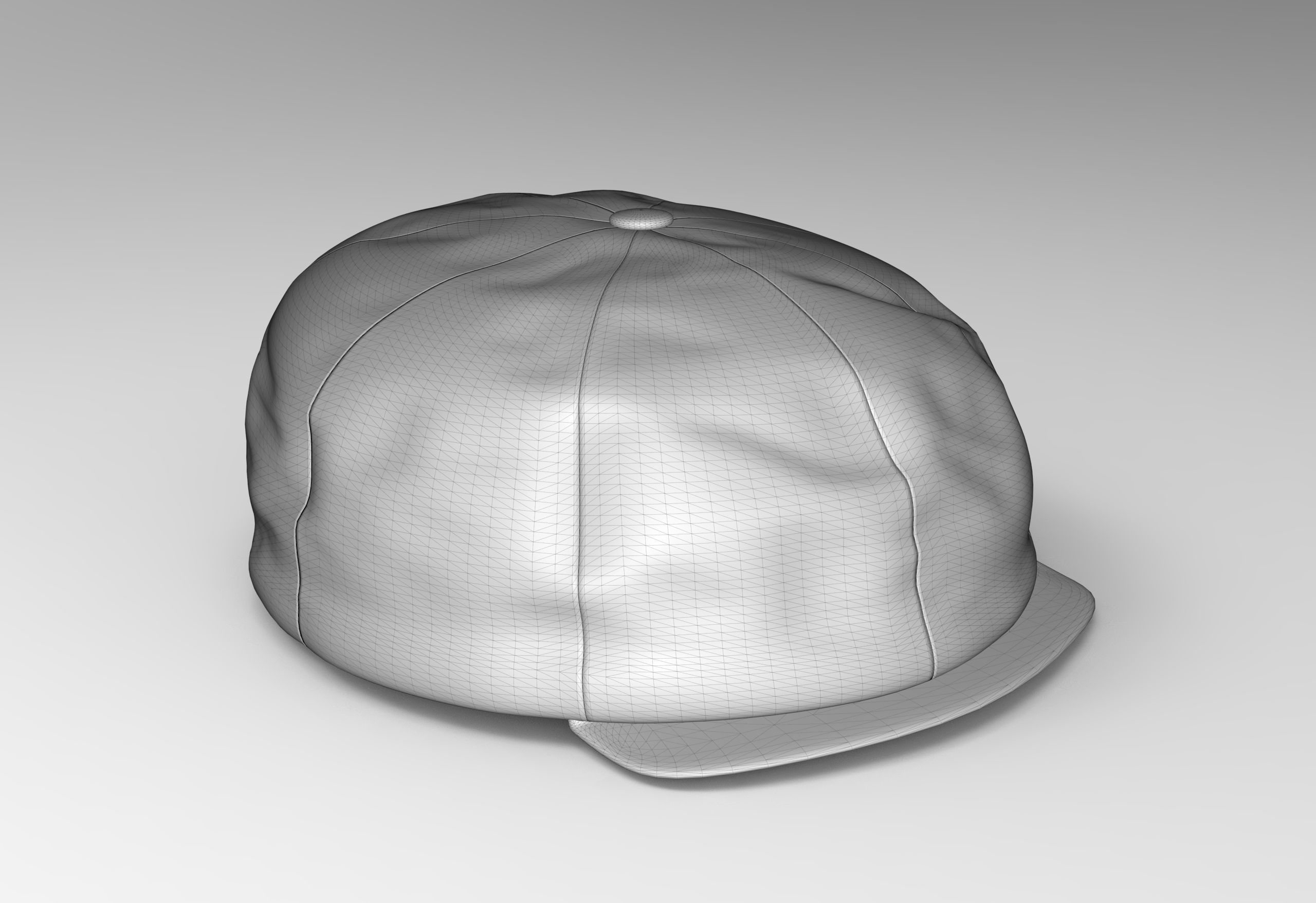 Peaked Cap Low-poly 3D model_5