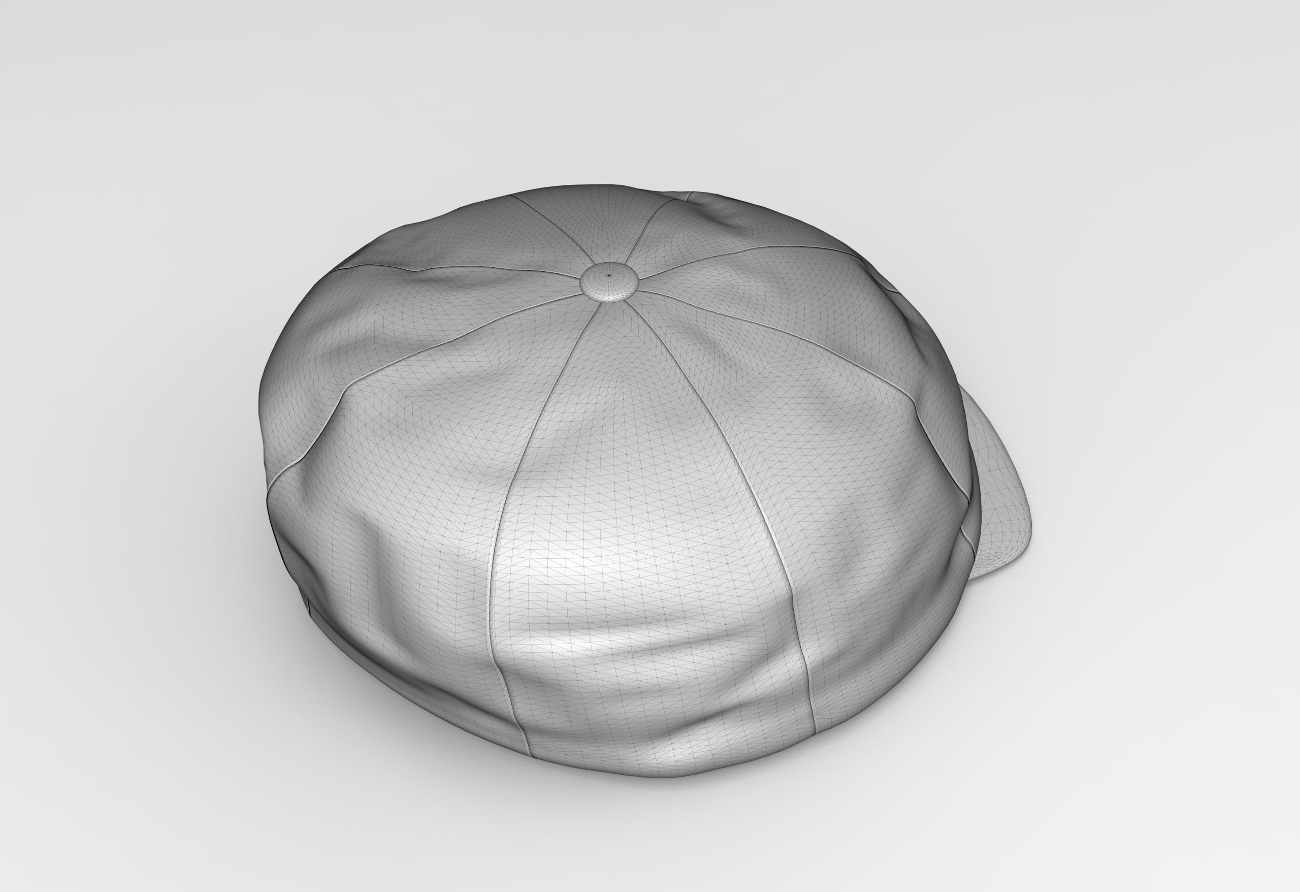 Peaked Cap Low-poly 3D model_6