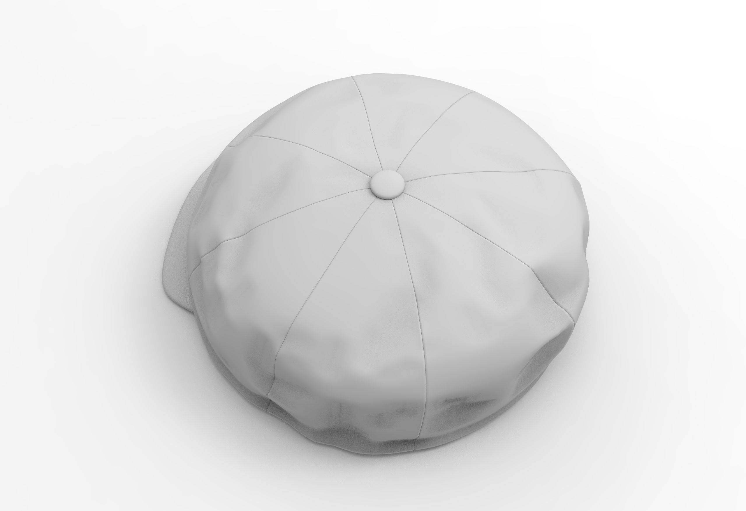Peaked Cap Low-poly 3D model_7