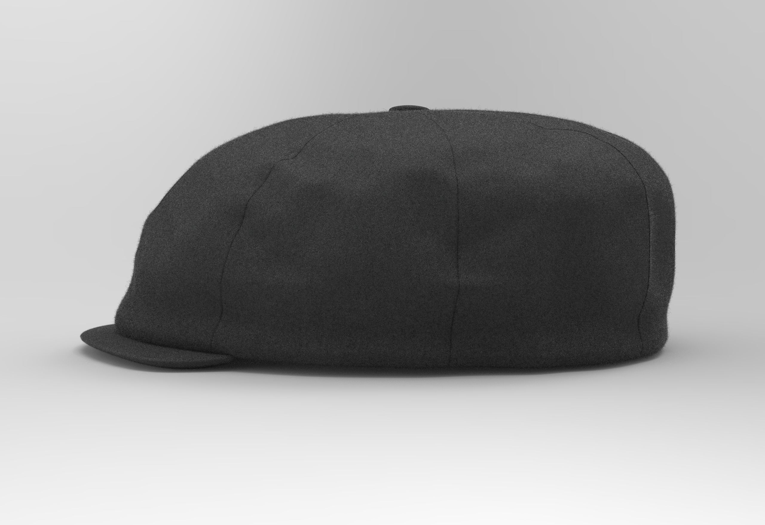 Peaked Cap Low-poly 3D model_2