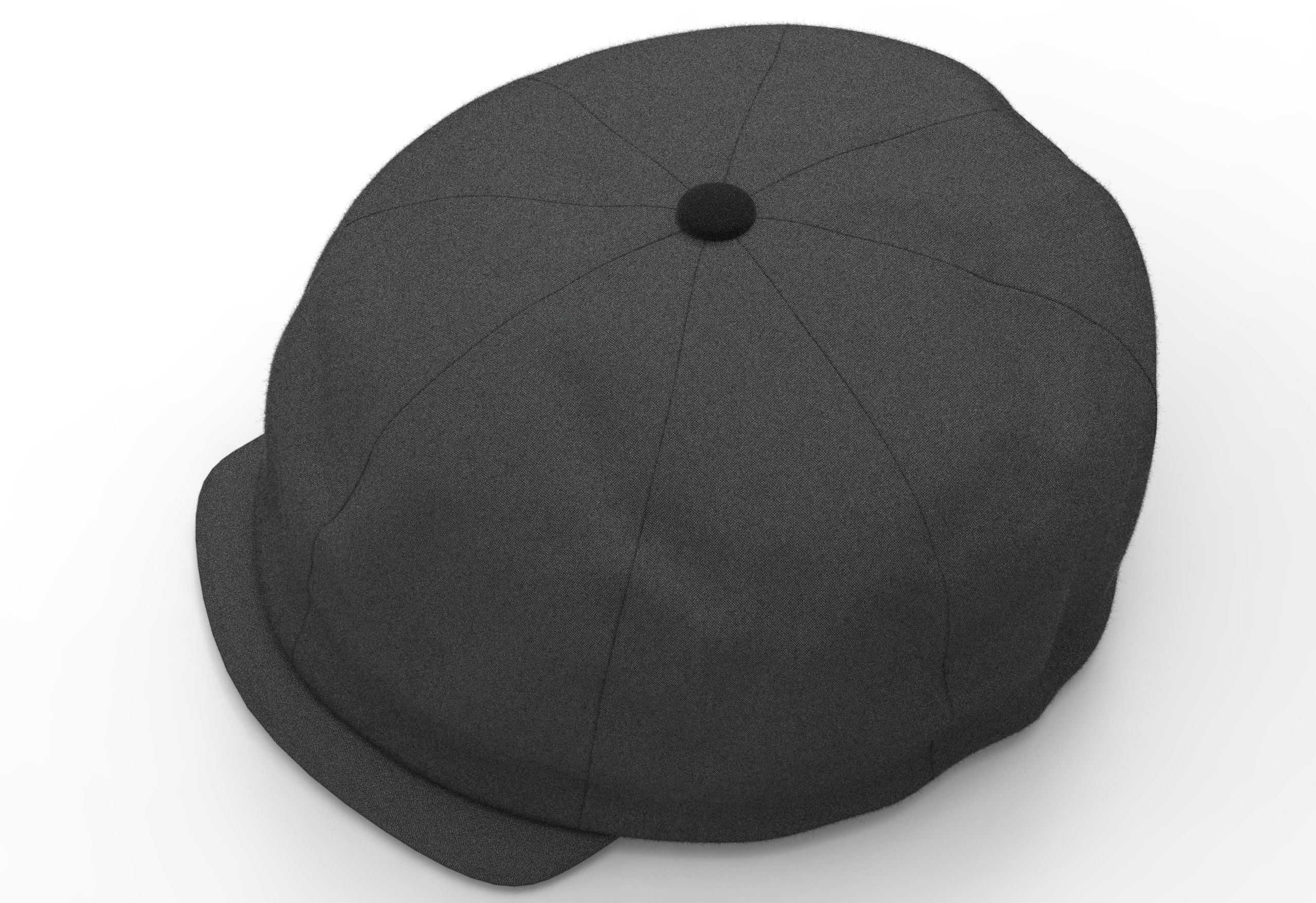 Peaked Cap Low-poly 3D model_1