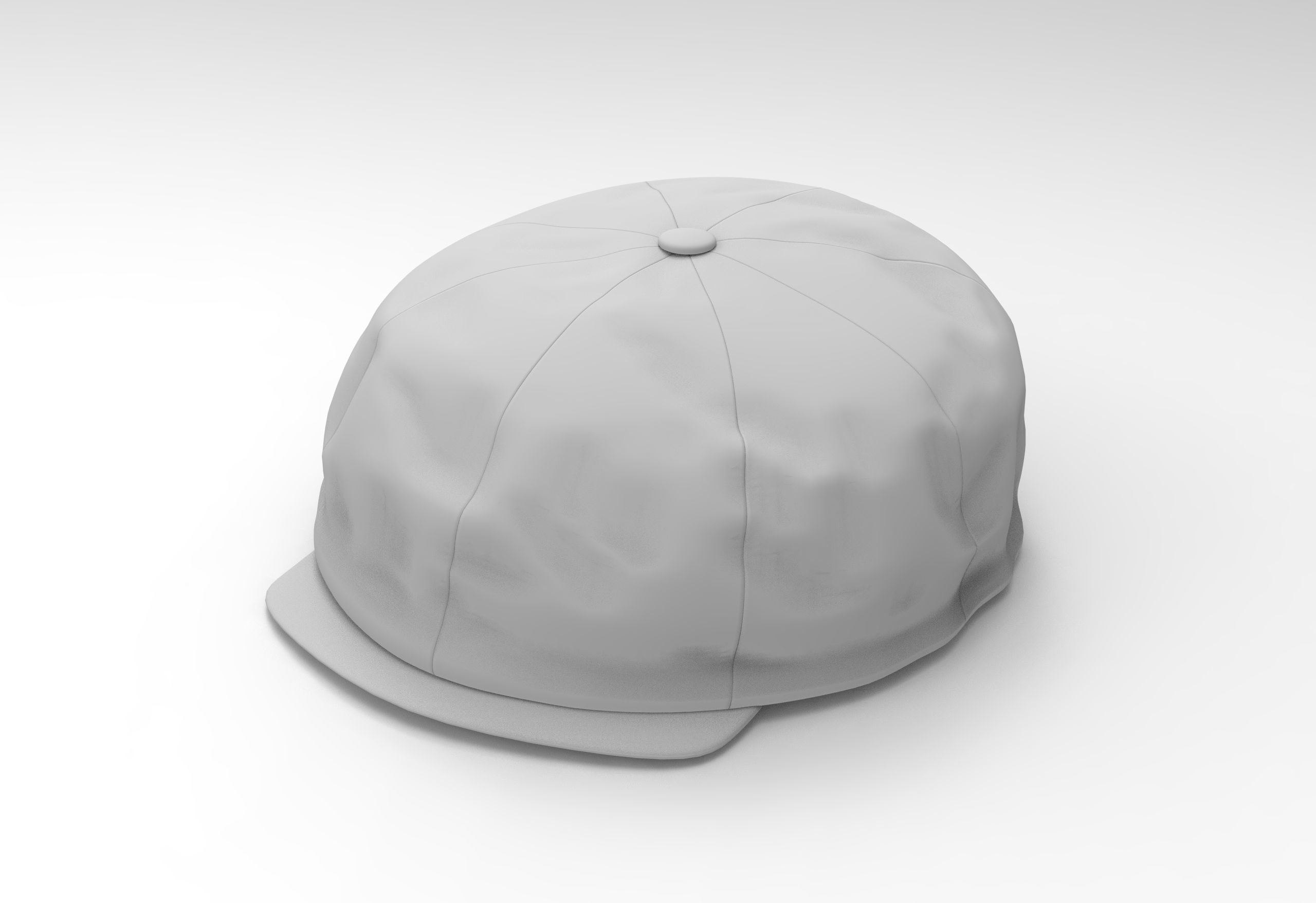 Peaked Cap Low-poly 3D model_8