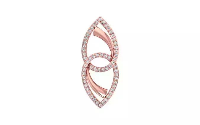 Solitaire Women Pendants 3dm STL OBJ FBX Renders Details