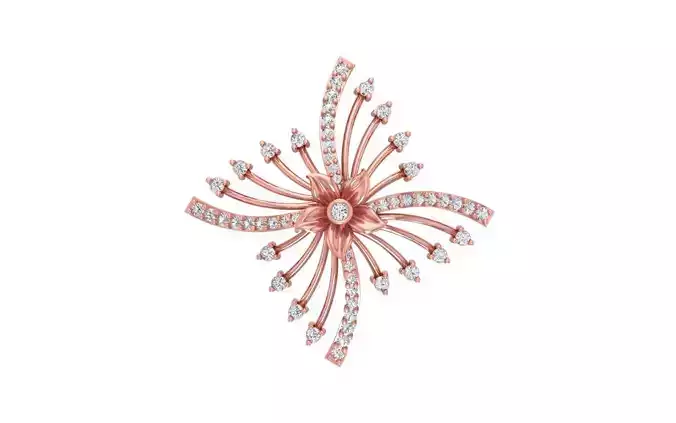 Solitaire Women Pendants 3dm STL OBJ FBX Renders Details