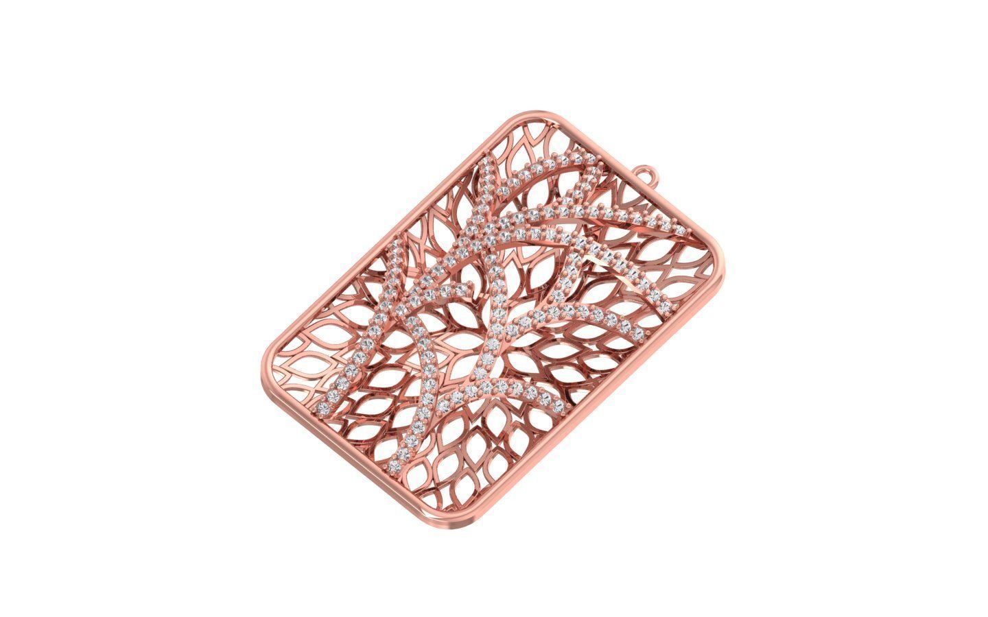 Solitaire Women Pendants 3dm STL OBJ FBX Renders Details 3D print model_1