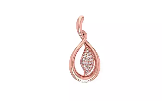 Solitaire Women Pendants 3dm STL OBJ FBX Renders Details