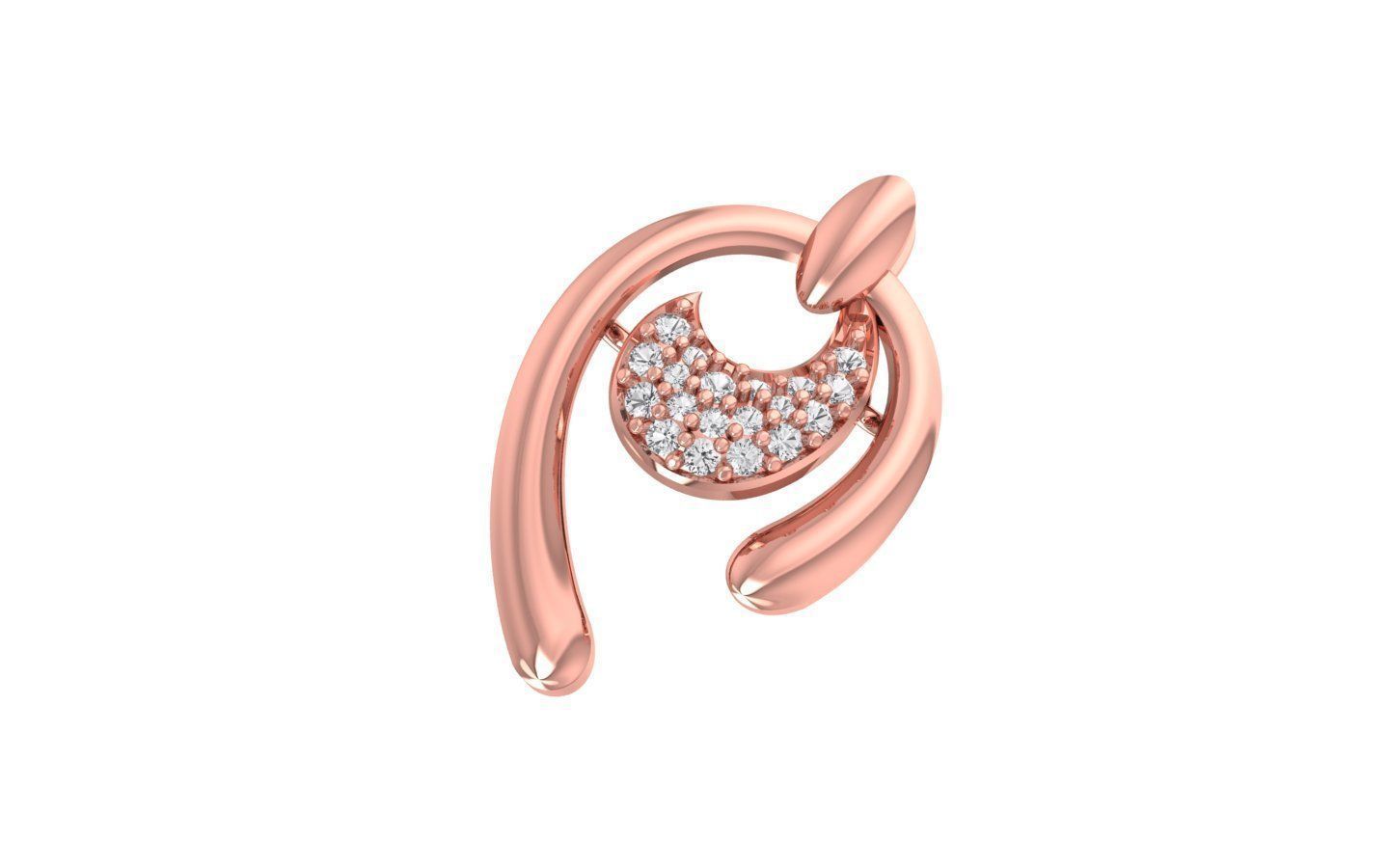 Solitaire Women Pendants 3dm STL OBJ FBX Renders Details 3D print model_1