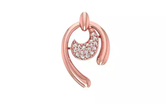 Solitaire Women Pendants 3dm STL OBJ FBX Renders Details