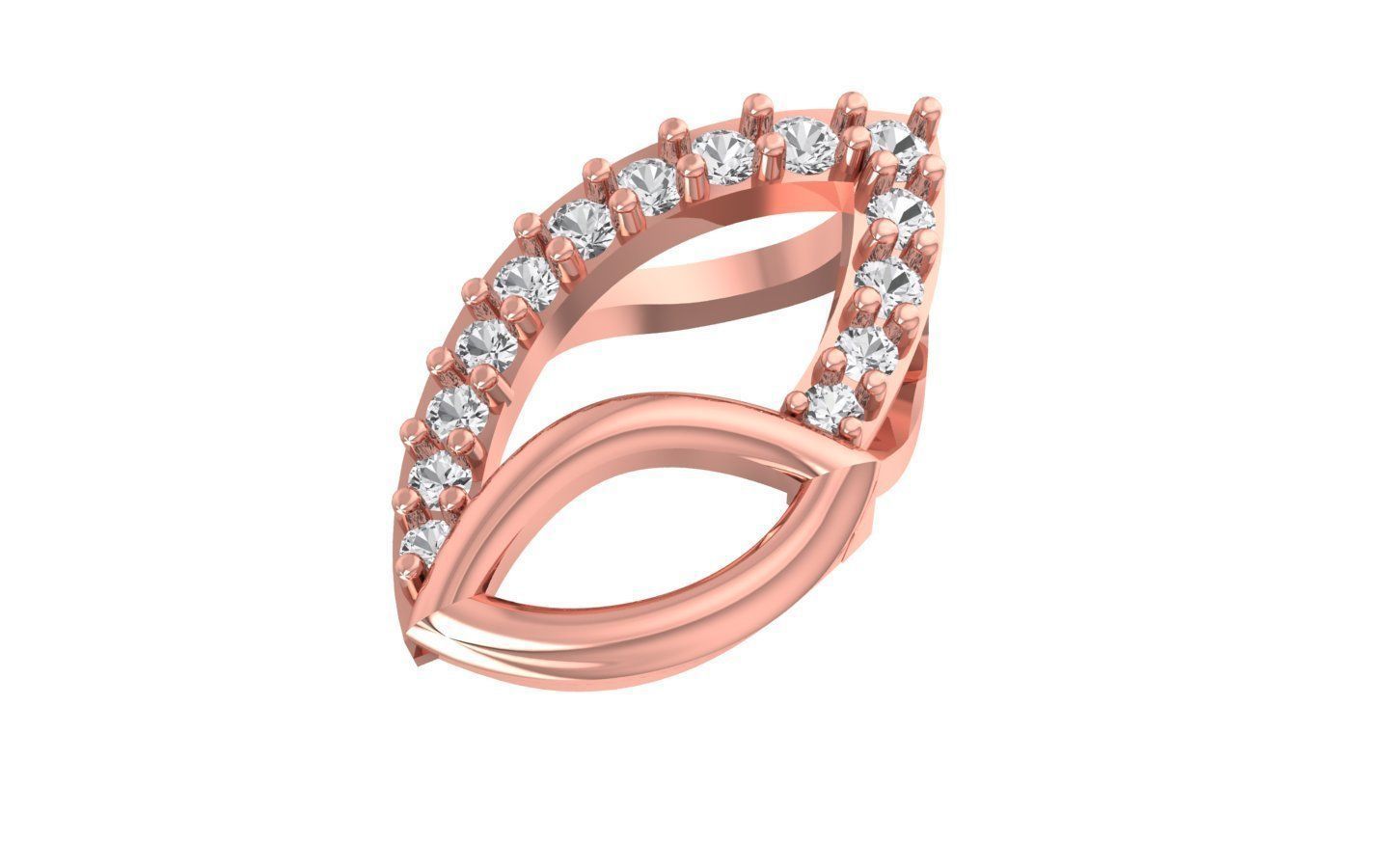 Solitaire Women Pendants 3dm STL OBJ FBX Renders Details 3D print model_1