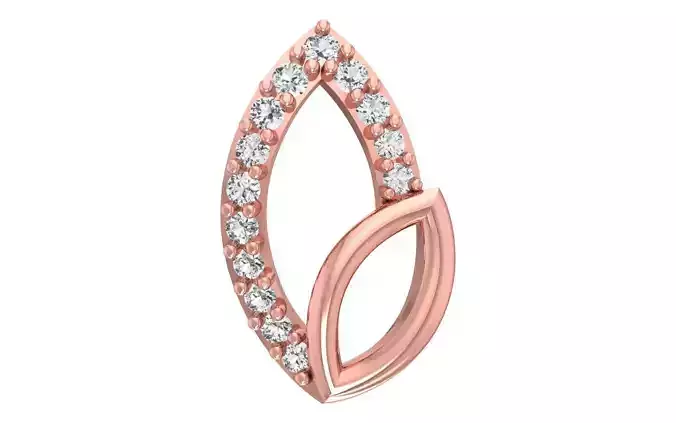 Solitaire Women Pendants 3dm STL OBJ FBX Renders Details