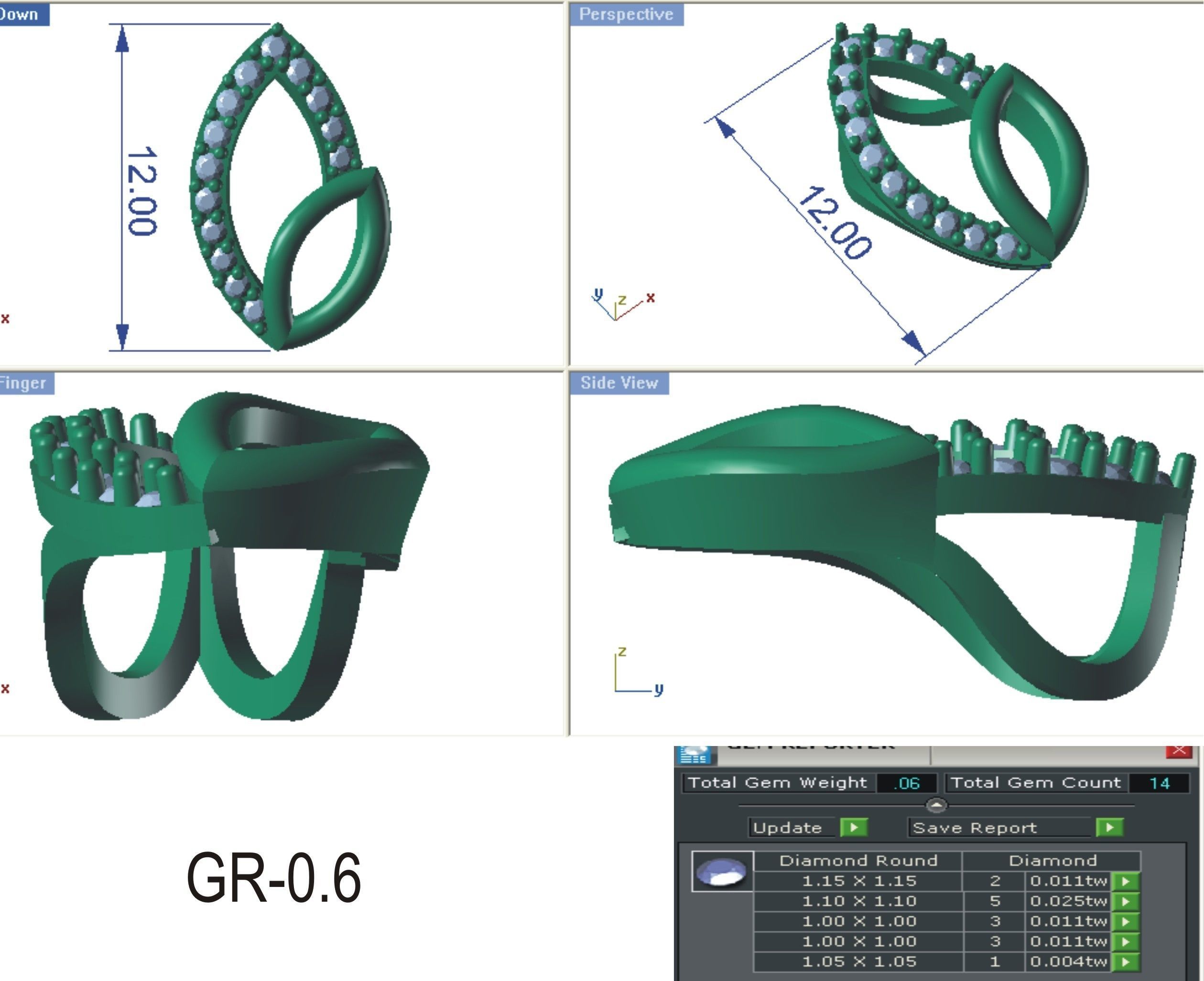 Solitaire Women Pendants 3dm STL OBJ FBX Renders Details 3D print model_3