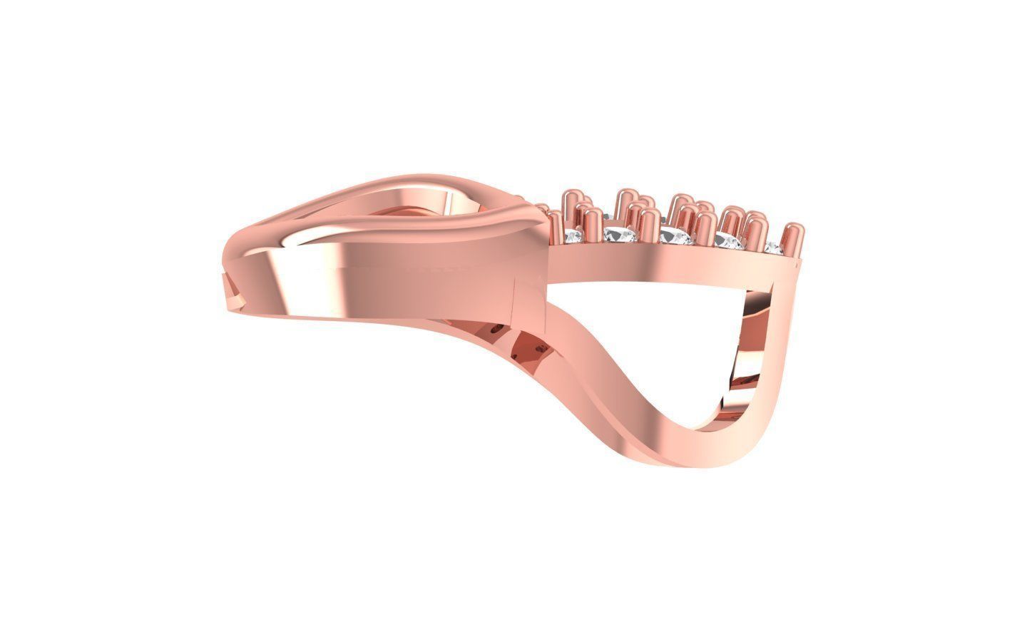 Solitaire Women Pendants 3dm STL OBJ FBX Renders Details 3D print model_2