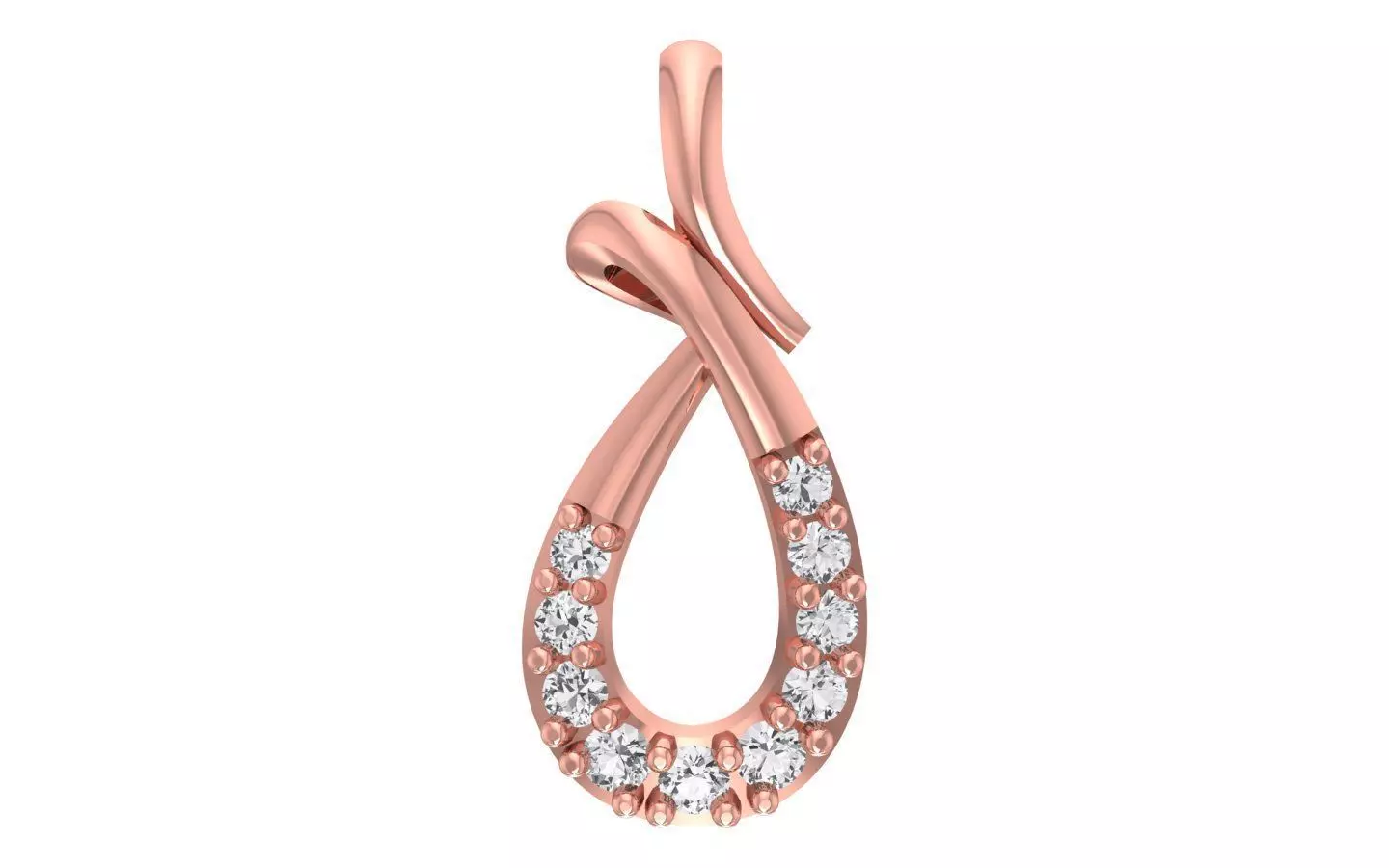 Solitaire Women Pendants 3dm STL OBJ FBX Renders Details 3D print model_0