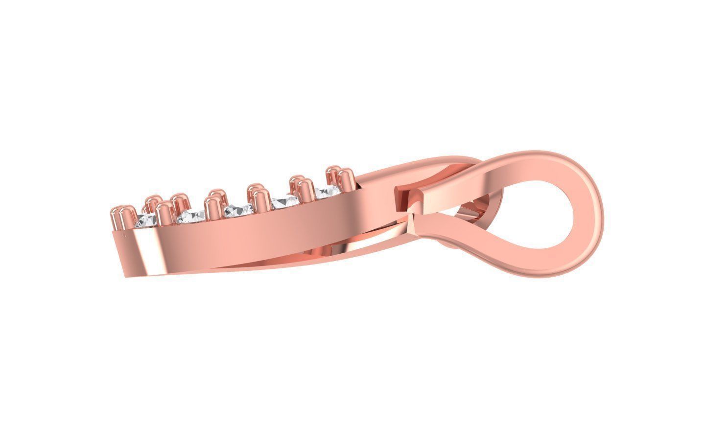 Solitaire Women Pendants 3dm STL OBJ FBX Renders Details 3D print model_2