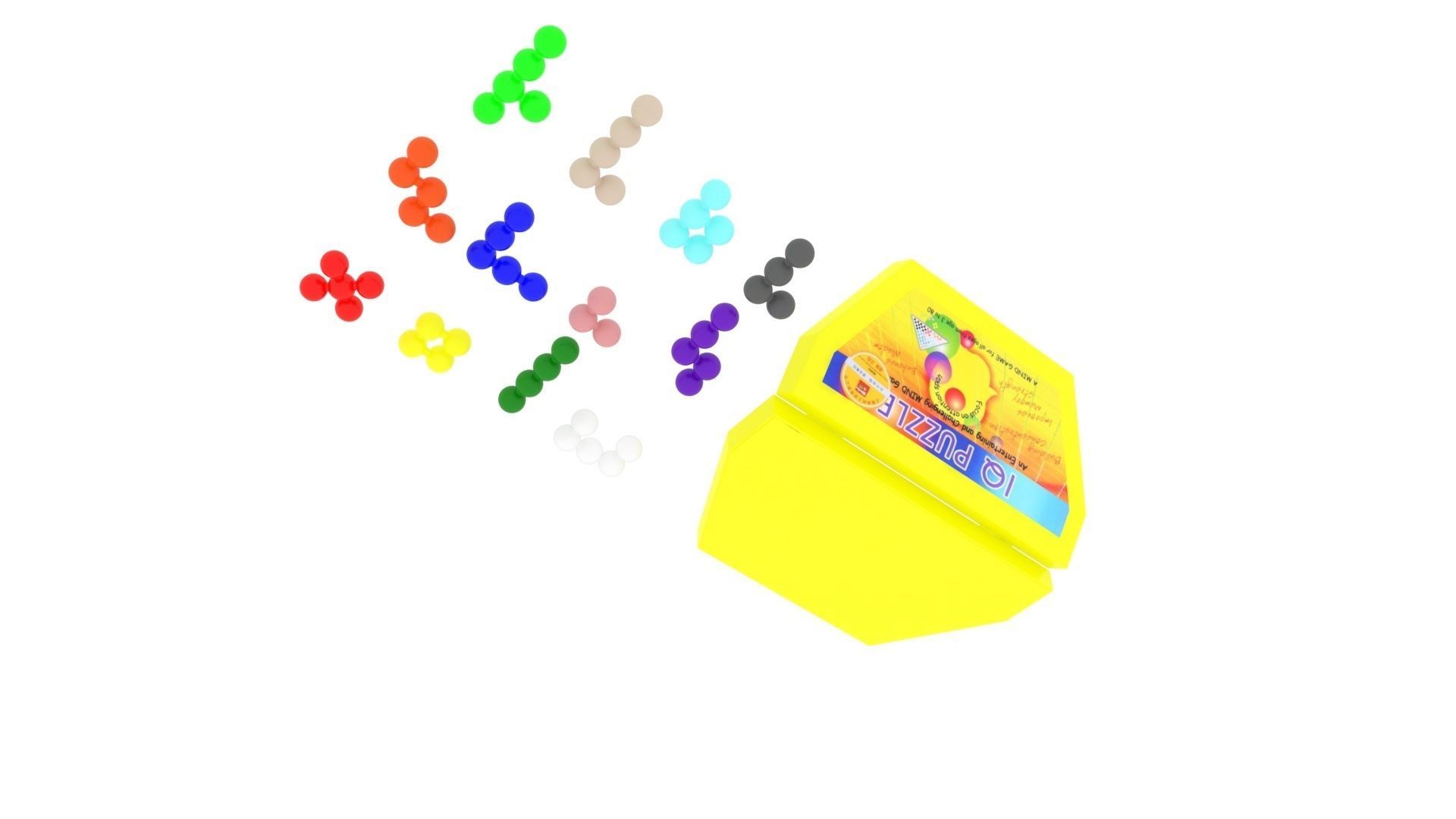 Iq Puzzle 3D model_7