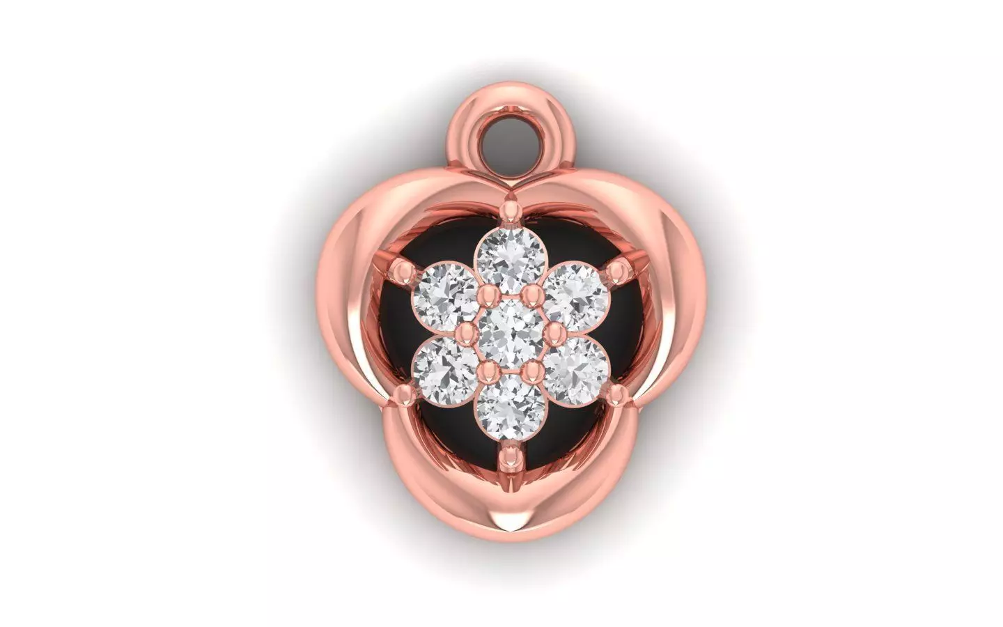 Solitaire Women Pendants 3dm STL OBJ FBX Renders Details 3D print model_0