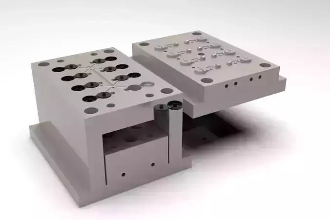 FLIP CAP 25 MM NECK MOULD DESIGN  3D print model