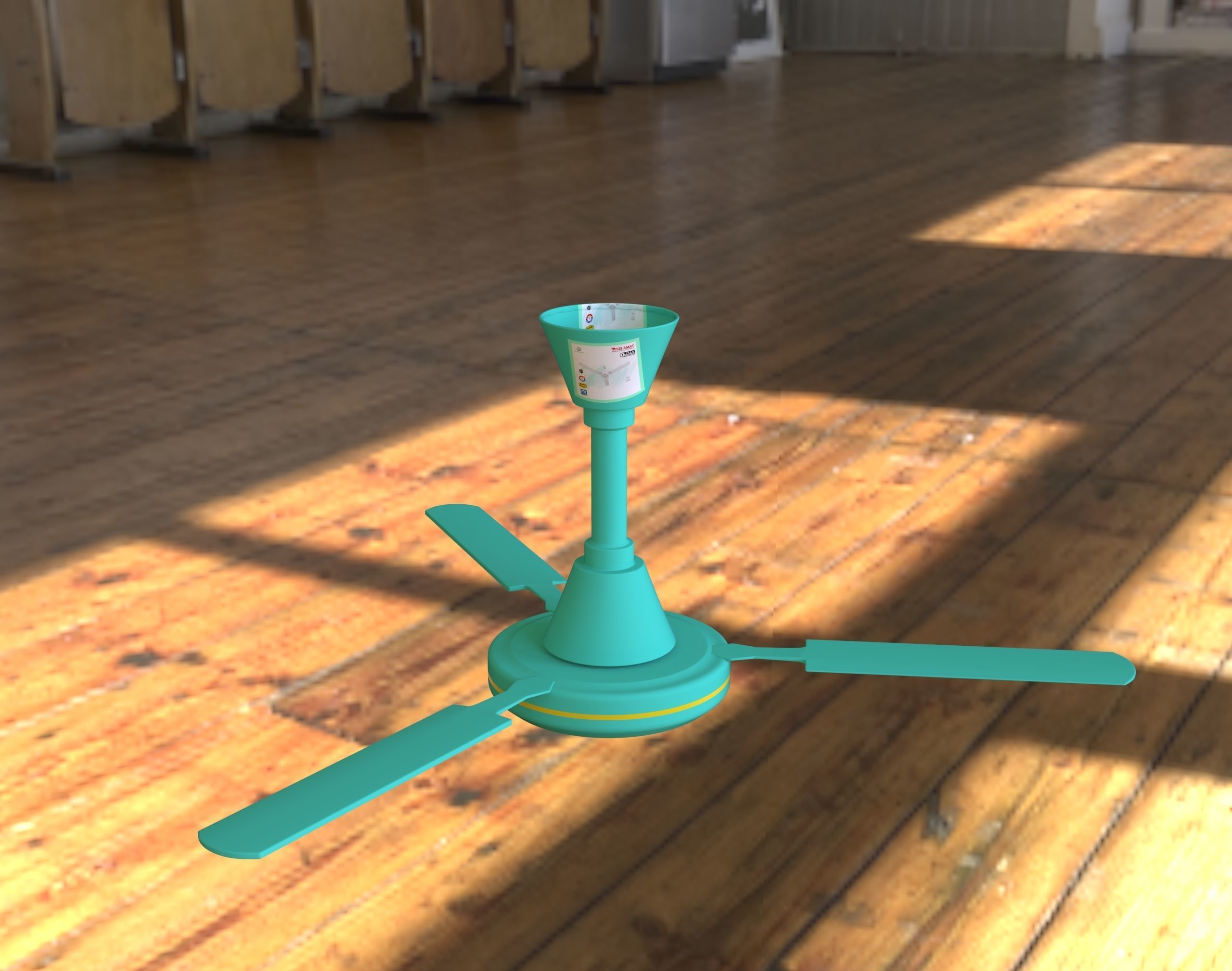 Ceilling Fan Free 3D model_2