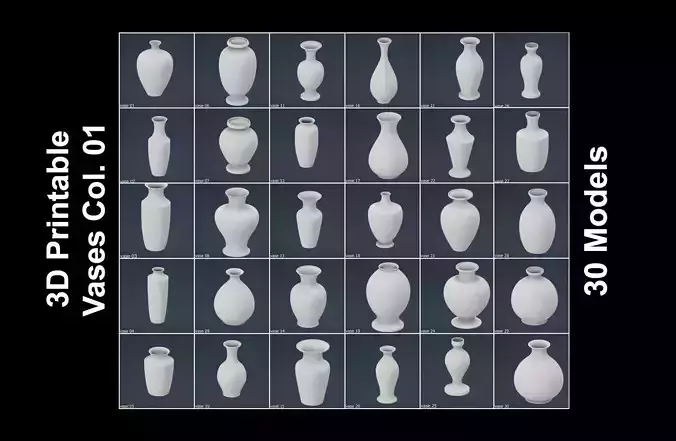 Vases Collection 01 - 30 Models