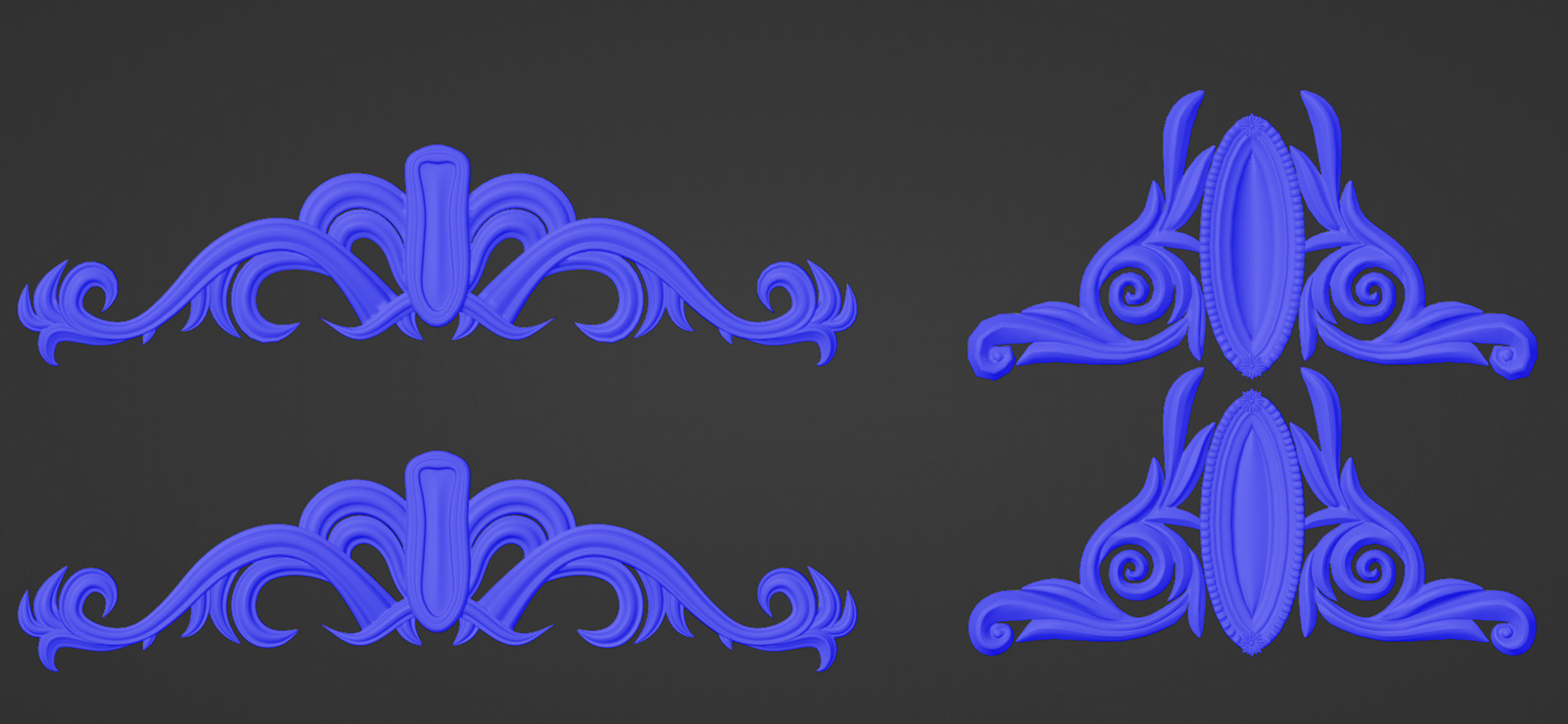 Cartouches 2x 3D model low poly high poly Low-poly 3D model_4