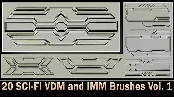 20 SCI-FI VDM and IMM Brushes Vol 1