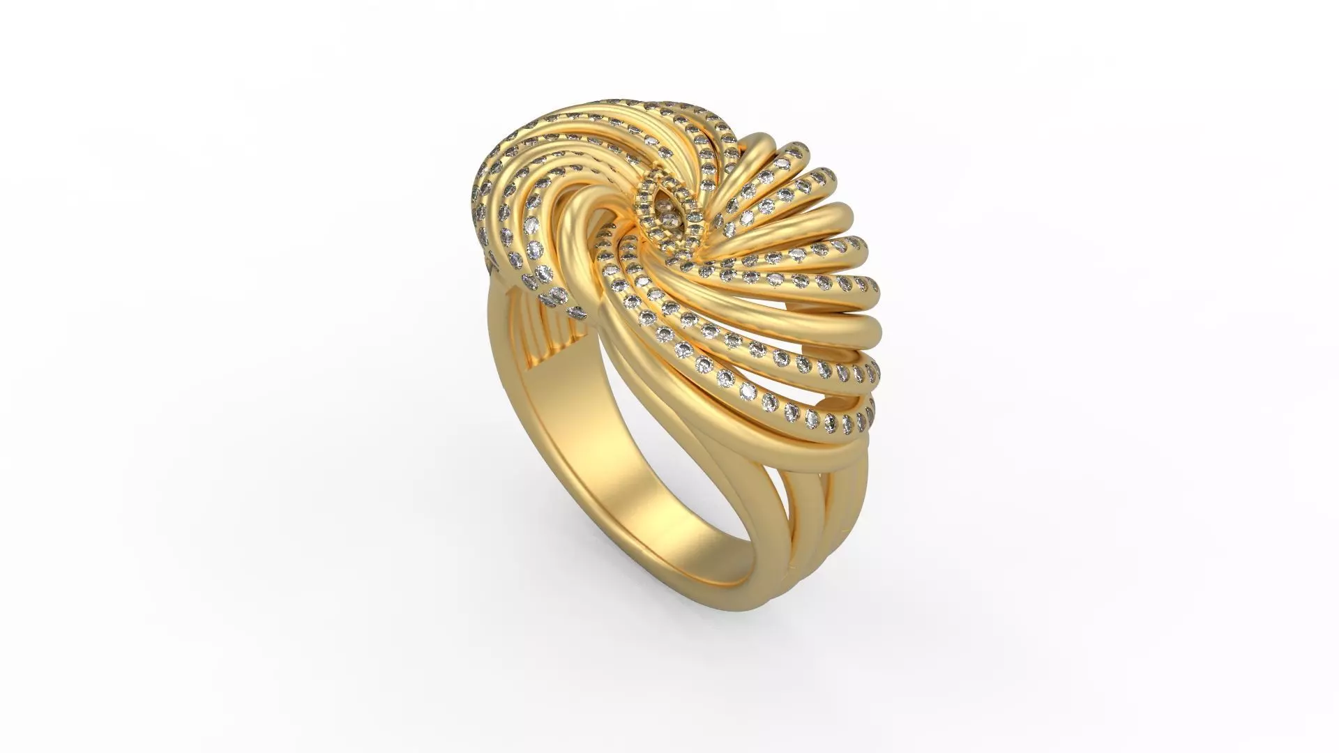 Cocktail Ring 055 3D print model