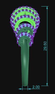 Cocktail Ring 056 3D print model_7