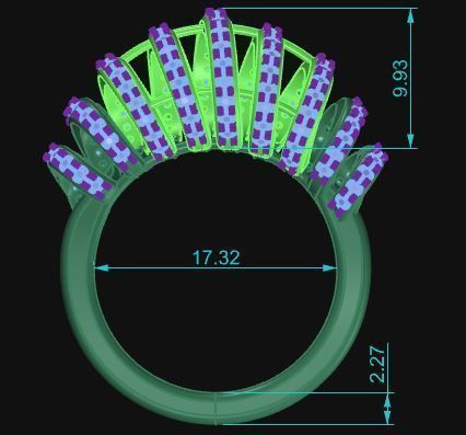Cocktail Ring 056 3D print model_10
