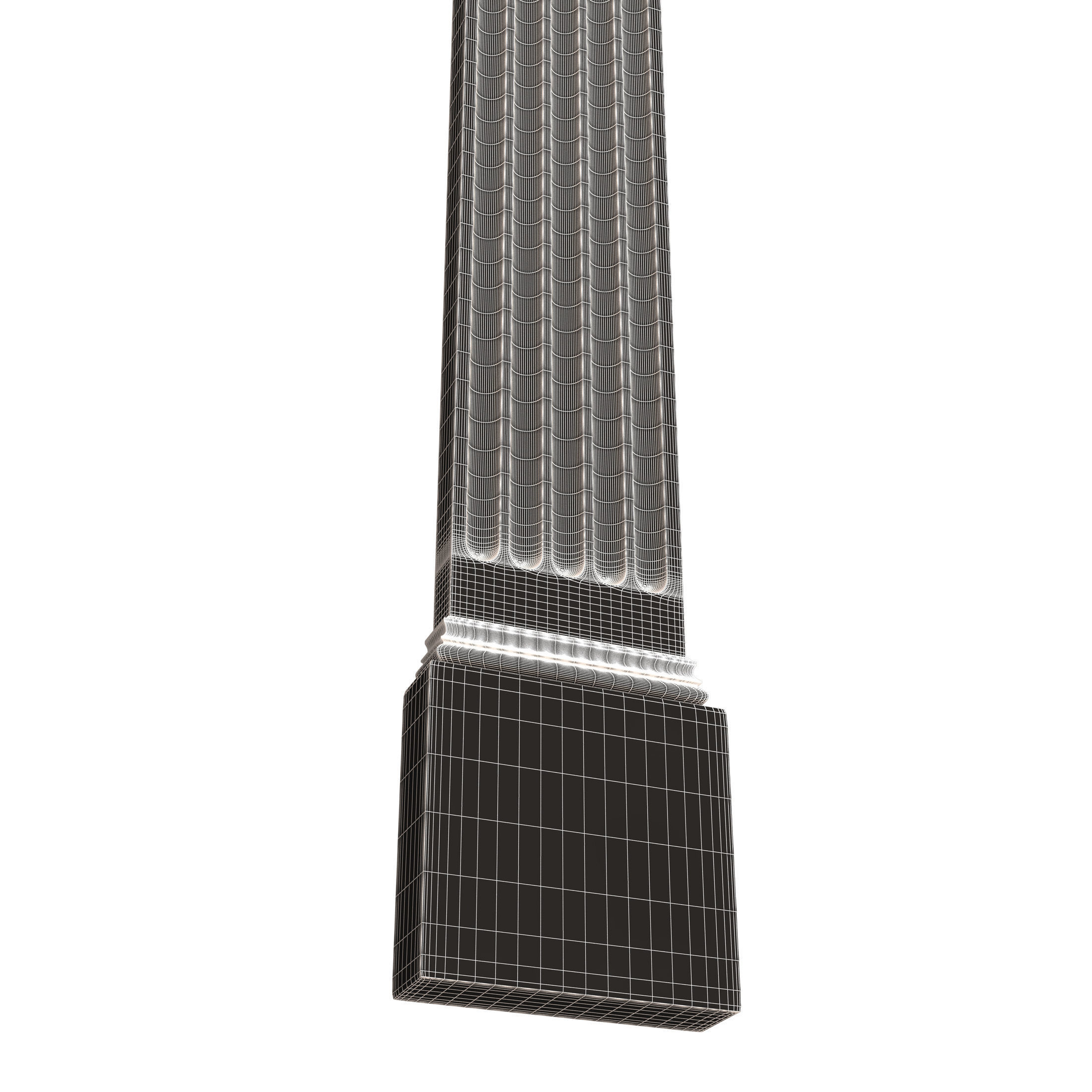 Column Capital 0303 Low-poly 3D model_8