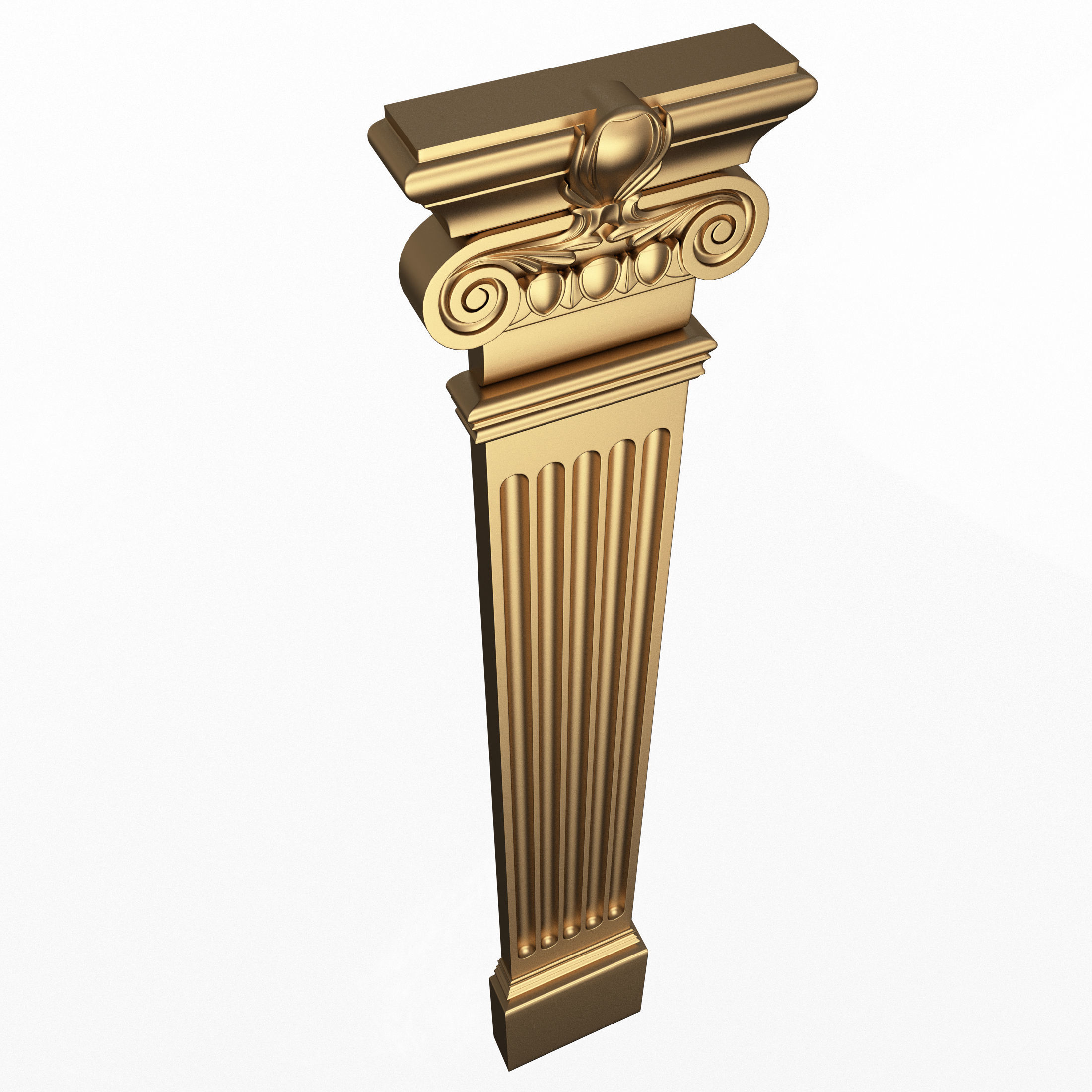 Column Capital 0303 Low-poly 3D model_1