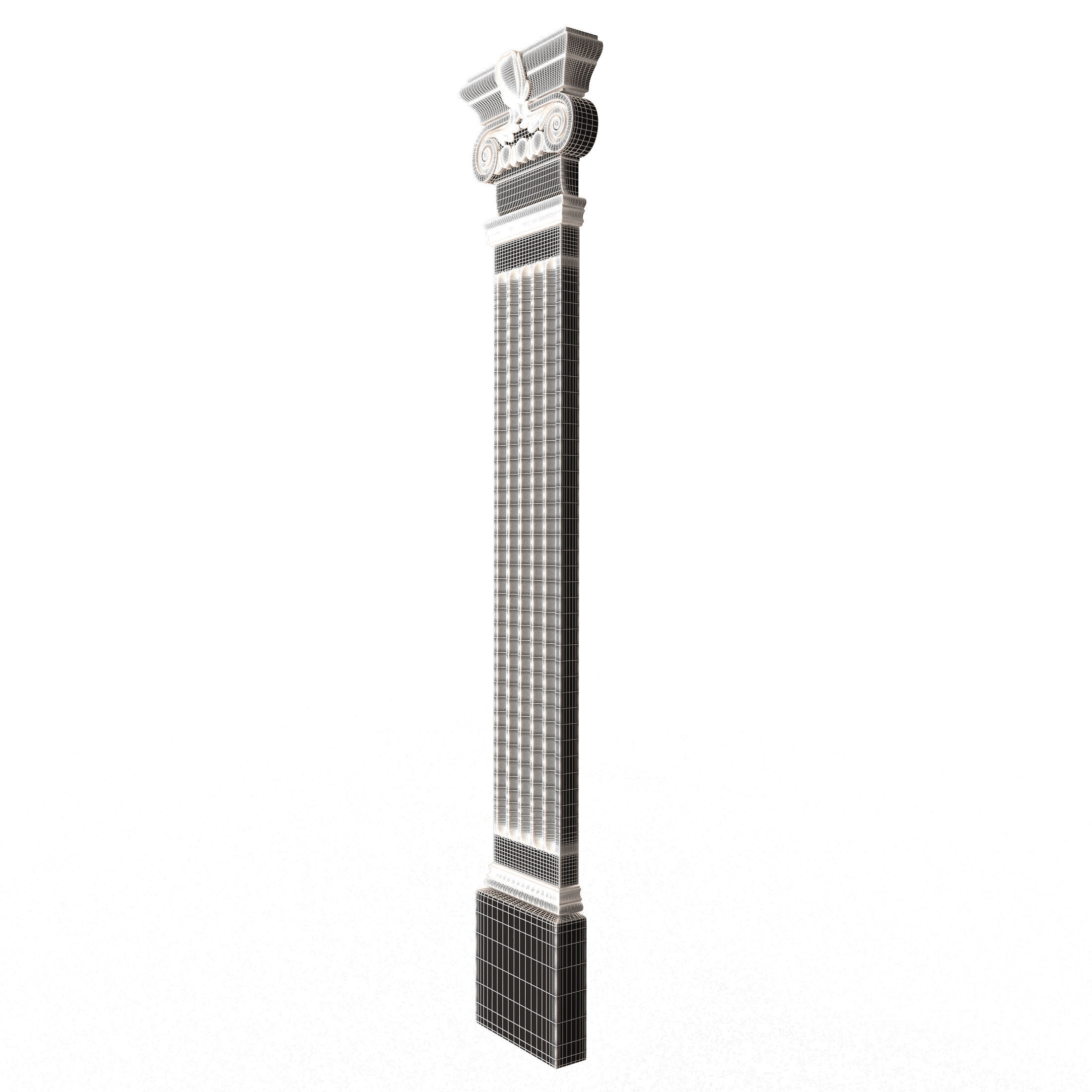 Column Capital 0303 Low-poly 3D model_7