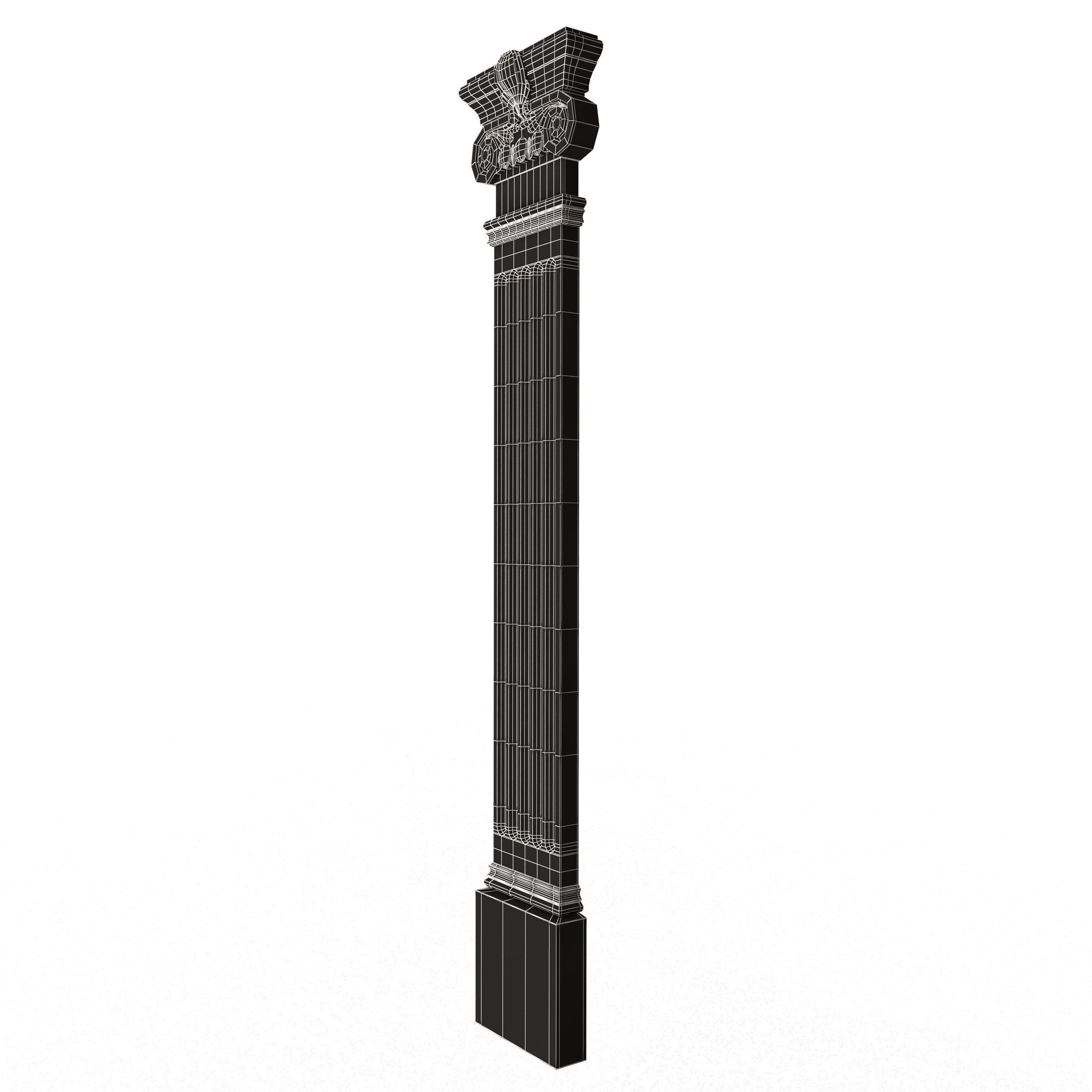 Column Capital 0303 Low-poly 3D model_12